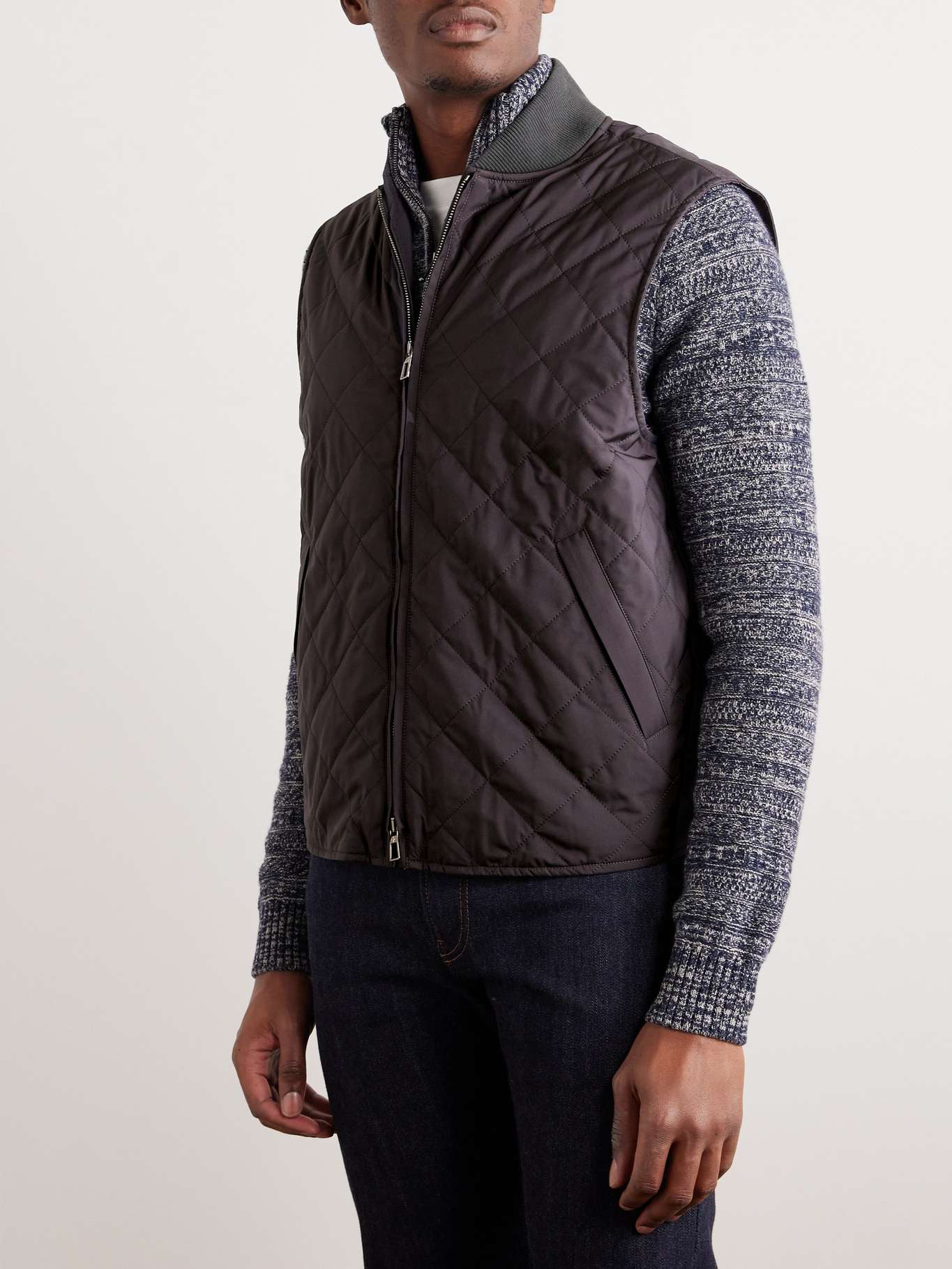 [Yori] yori Handsome Sailor Collar Gilet Vest Top YR2225-092AW-4 Dark Navy 36 [Used] [Authenticated and Guaranteed Authentic] 213798
