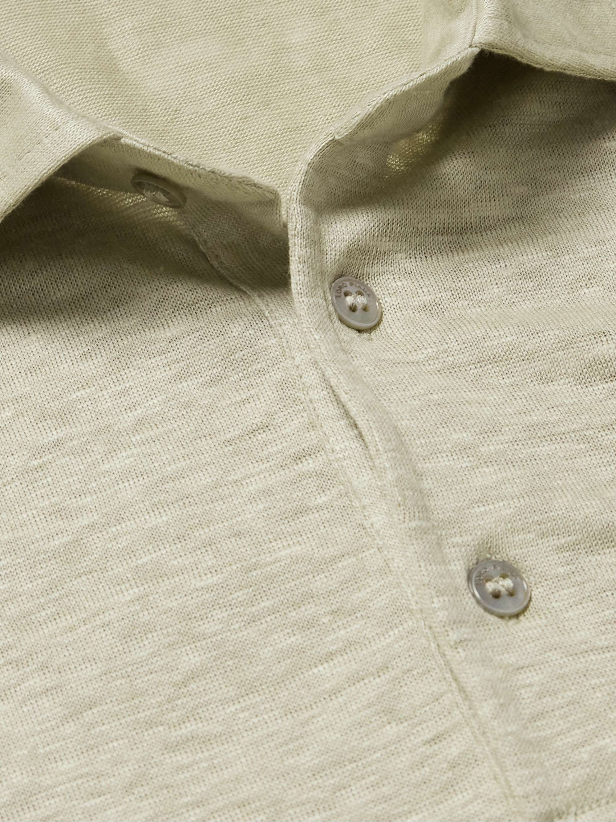 LORO PIANA Linen-Jersey Polo Shirt