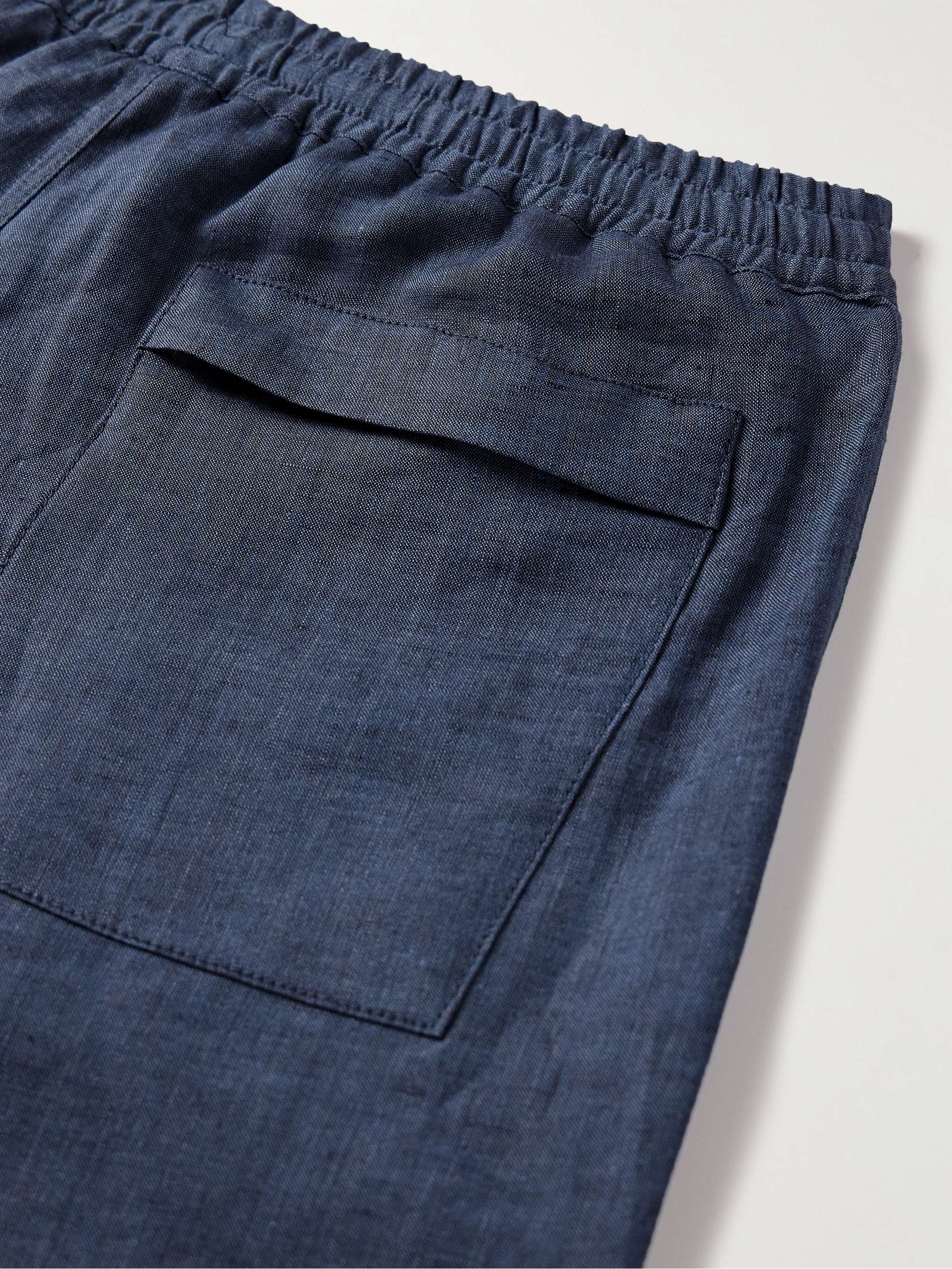 LORO PIANA Arizona Straight-Leg Linen Bermuda Shorts