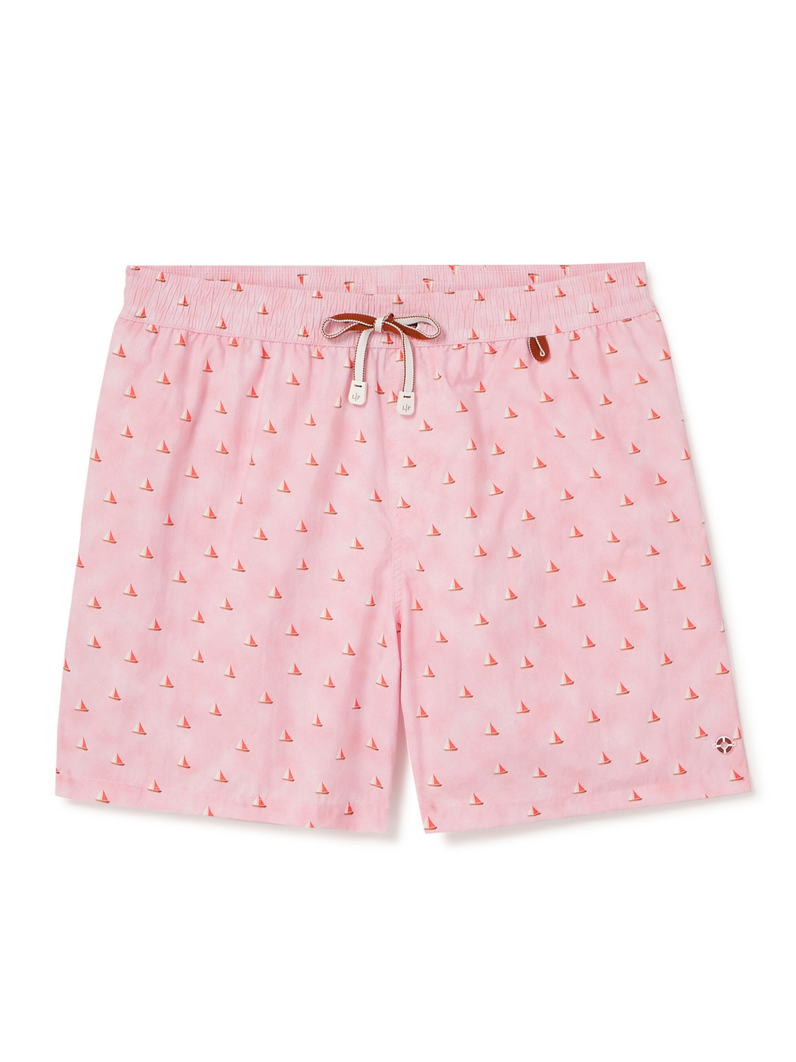 Bay Straight-Leg Mid-Length Printed Swim Shorts