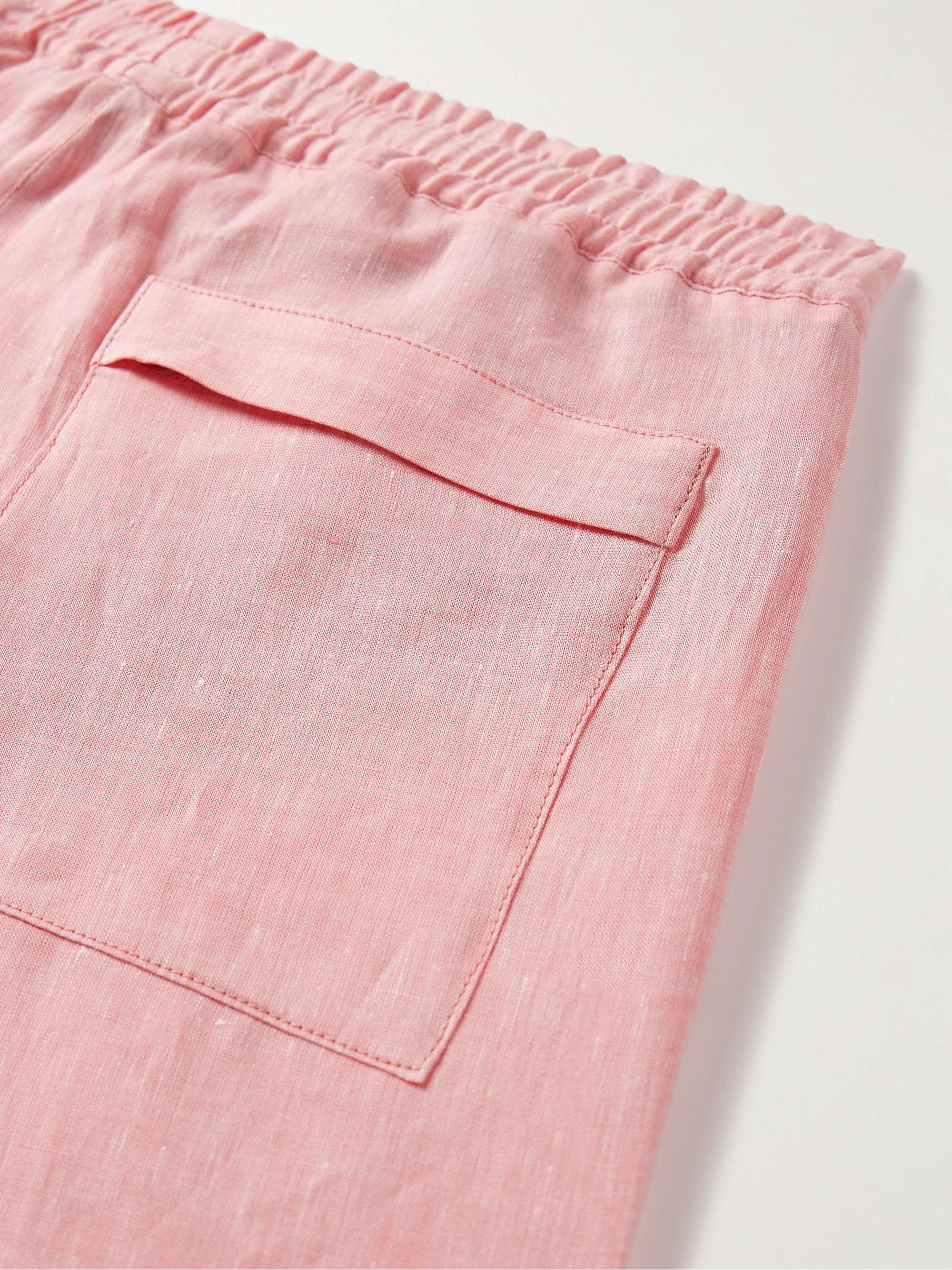 LORO PIANA Arizona Straight-Leg Linen Bermuda Shorts