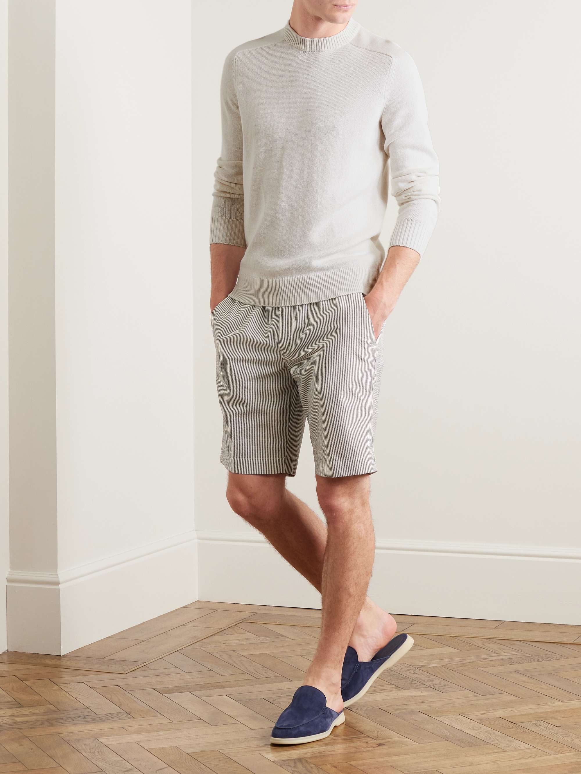 LORO PIANA Cotton and Silk-Blend Sweater