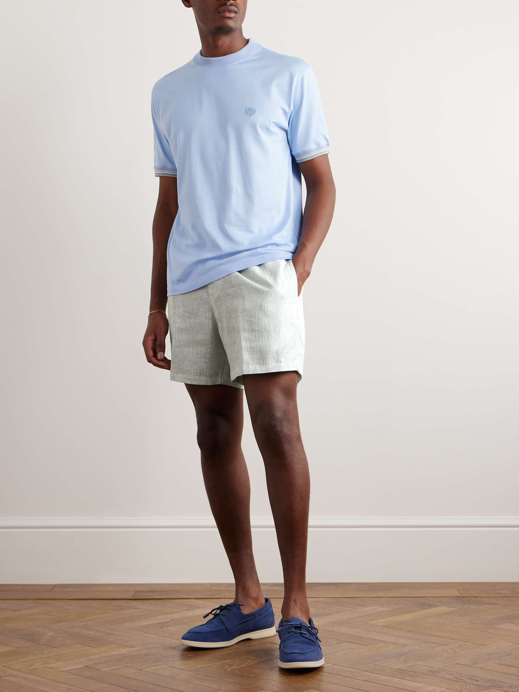 Linen shorts in white - Ralph Lauren Purple Label