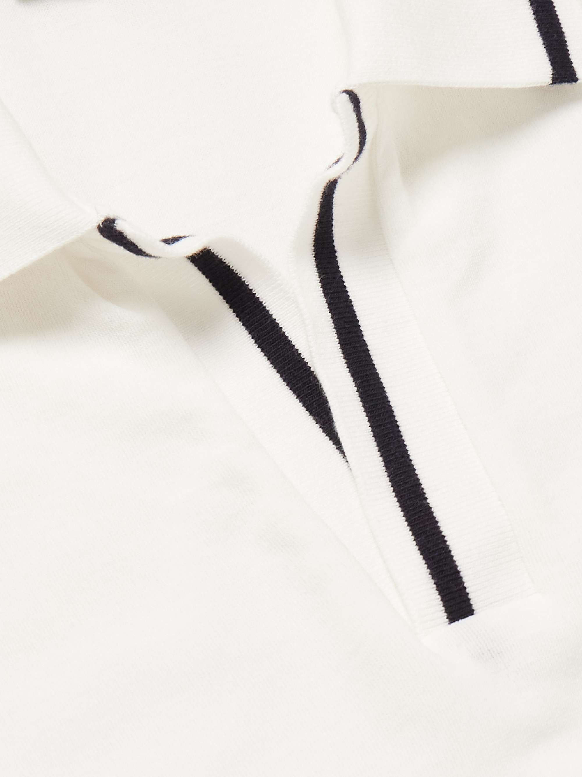 LORO PIANA Contrast-Tipped Cotton Polo Shirt for Men | MR PORTER