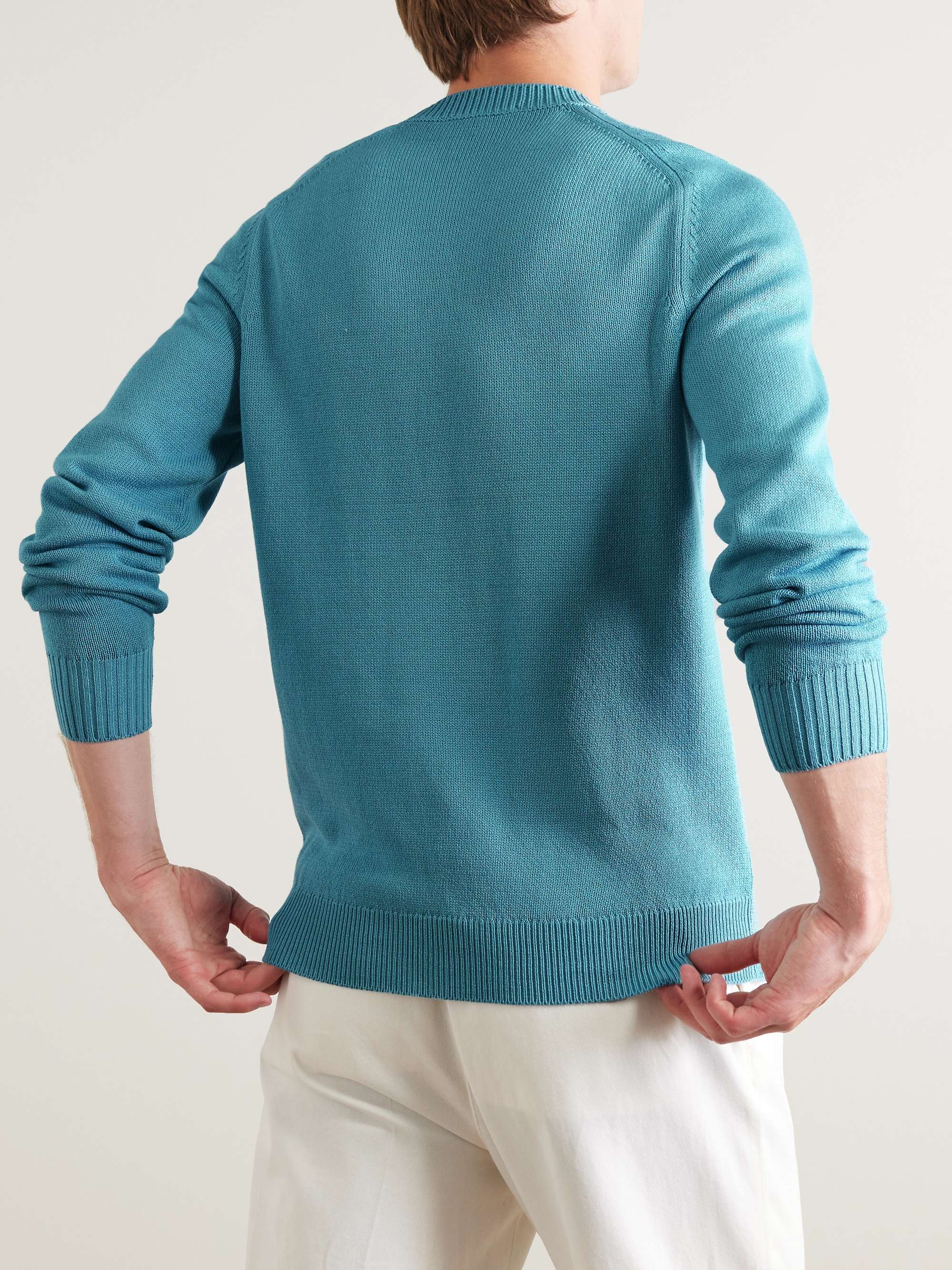 LORO PIANA Cotton and Silk-Blend Sweater