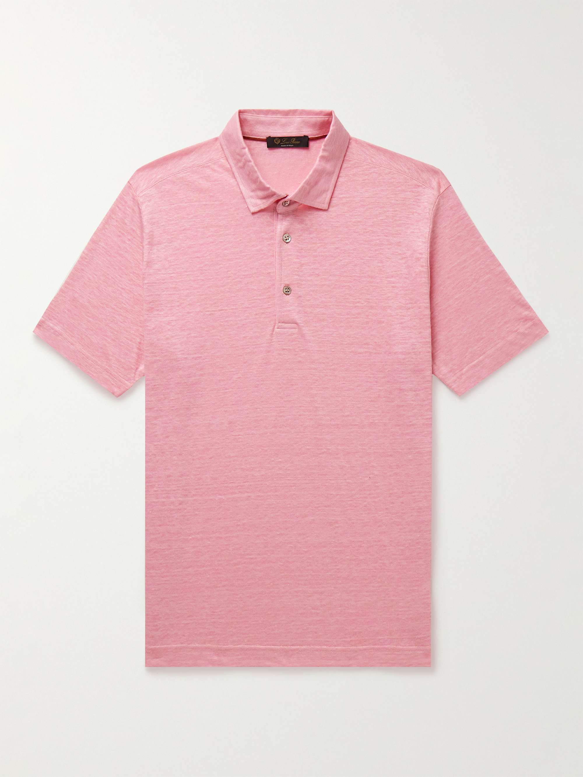 LORO PIANA Linen-Jersey Polo Shirt for Men | MR PORTER