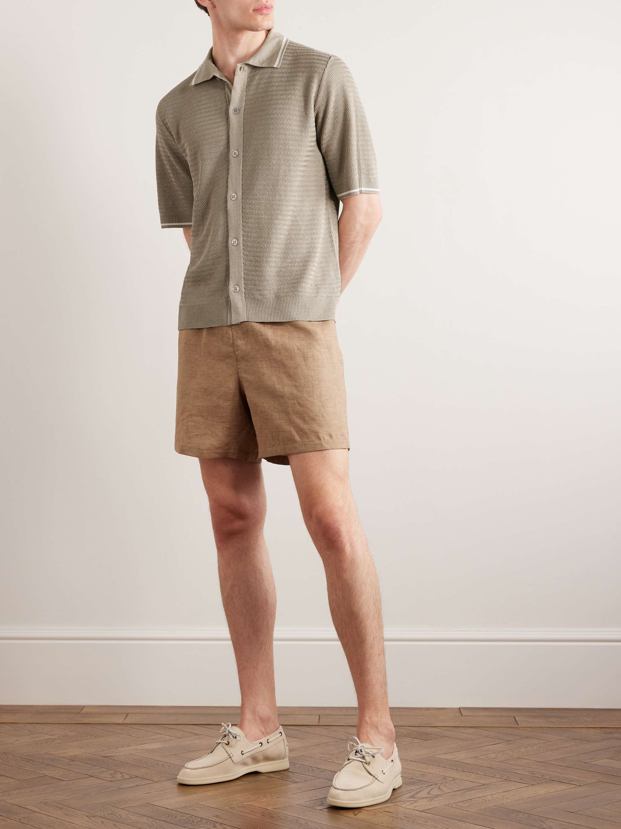 LORO PIANA Bora Bora Linen Shirt