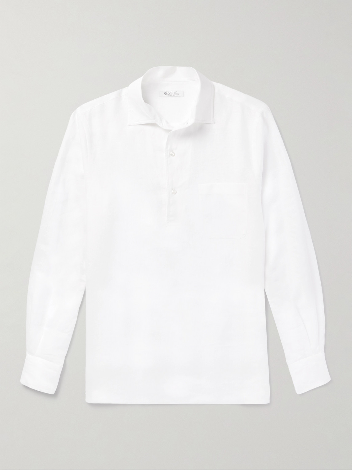 Loro Piana Arizona inen Half-Placket Shirt - Men