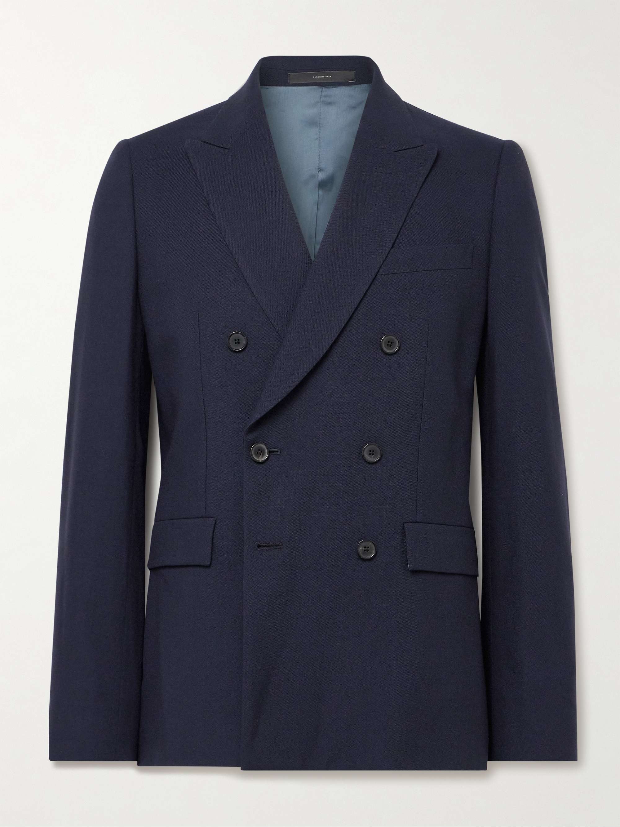 PAUL SMITH Slim-Fit Double-Breasted Wool Suit Jacket for Men | MR PORTER