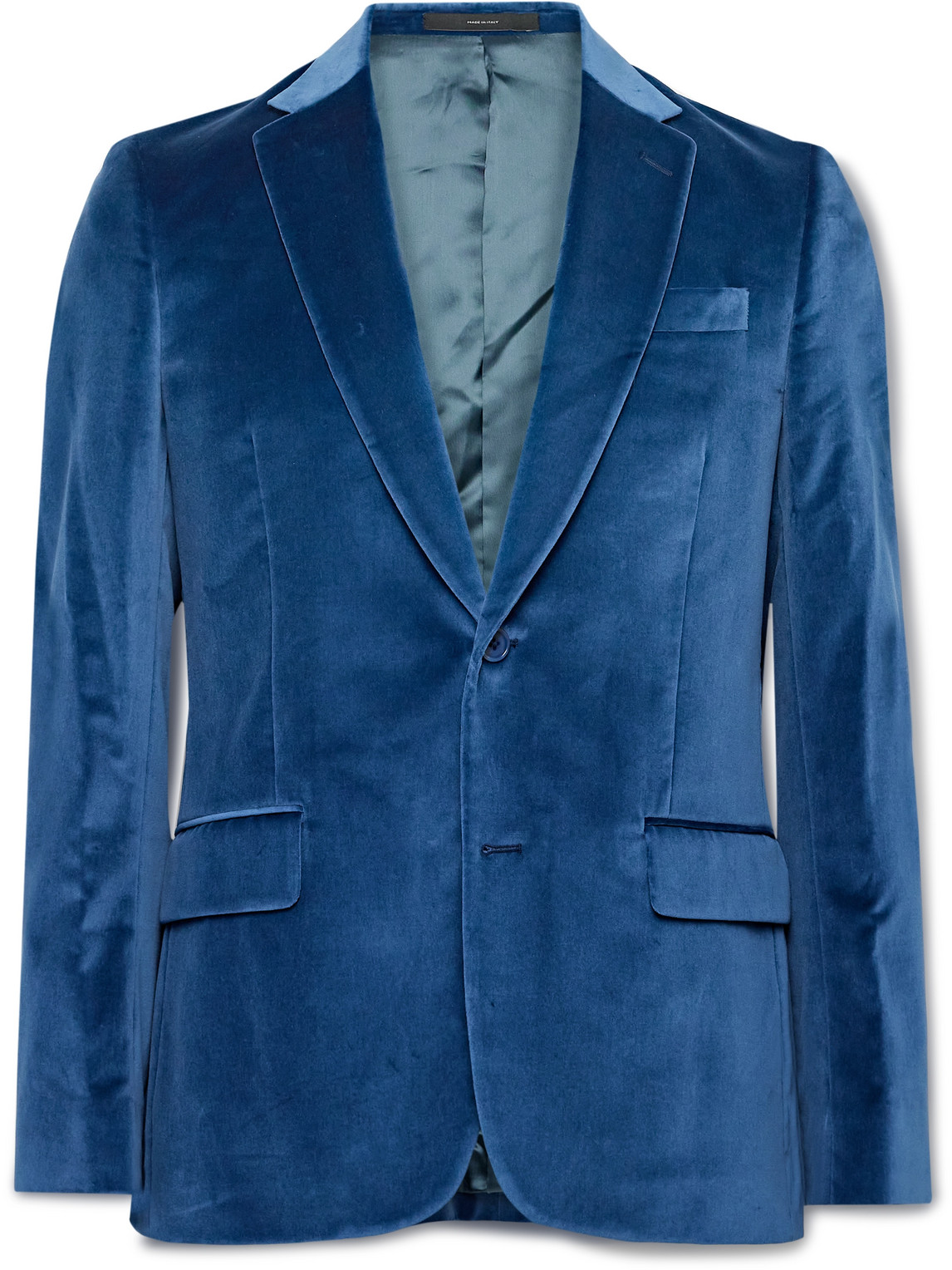 Paul Smith The Soho Cotton-velvet Suit Jacket In Blue