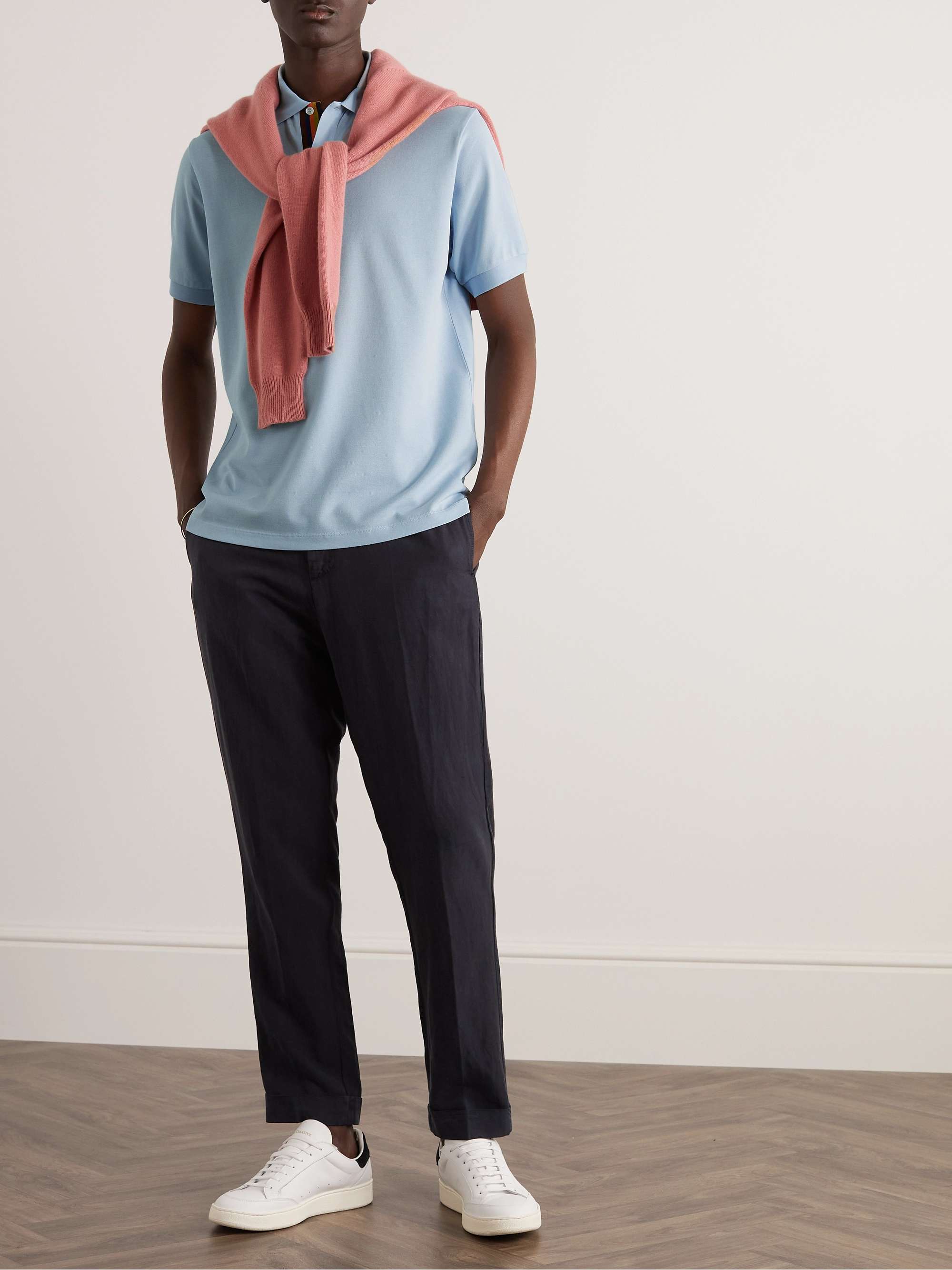 PAUL SMITH Cotton-Piqué Polo Shirt for Men | MR PORTER