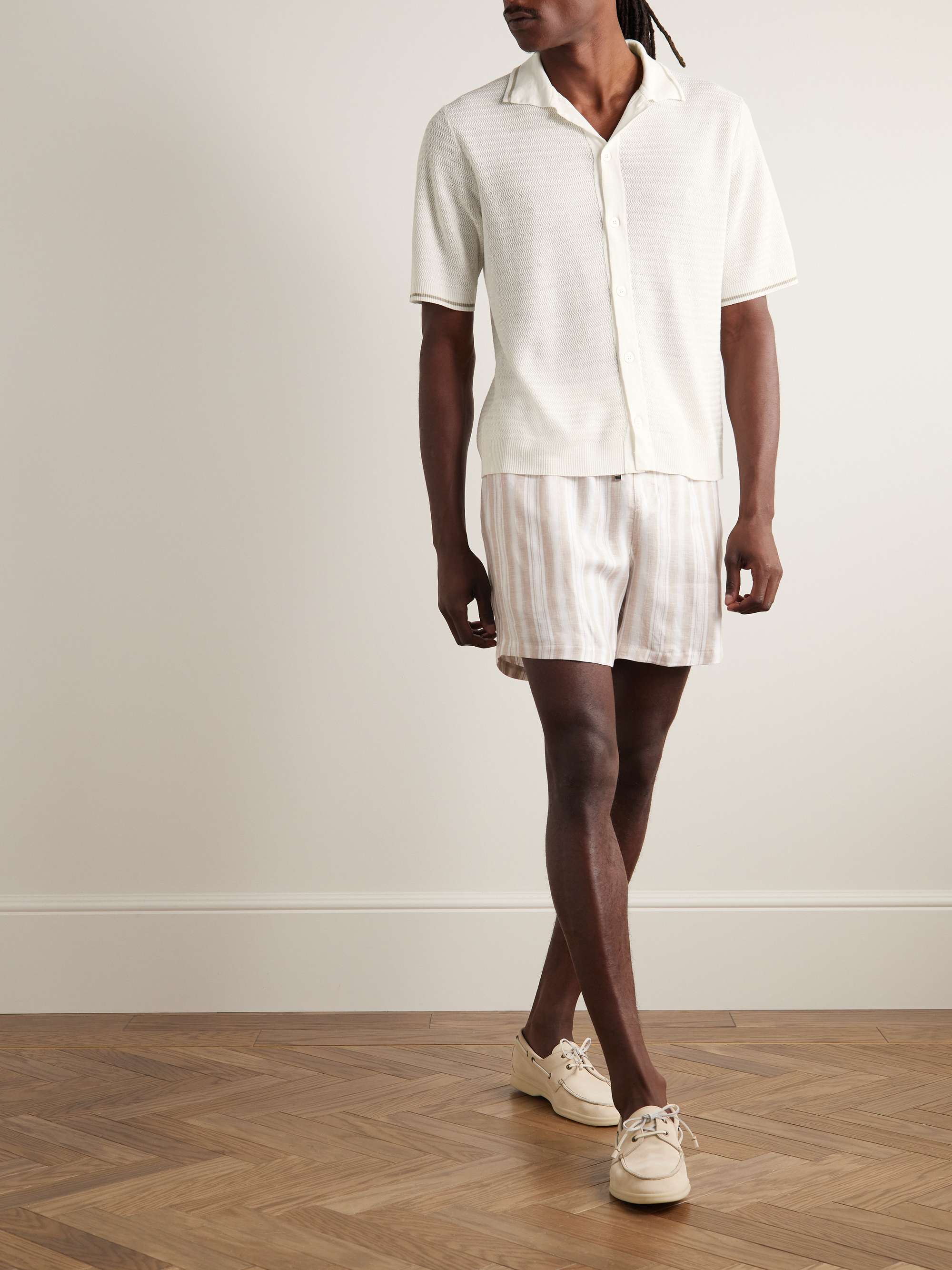 LORO PIANA Bora Bora Linen Shirt
