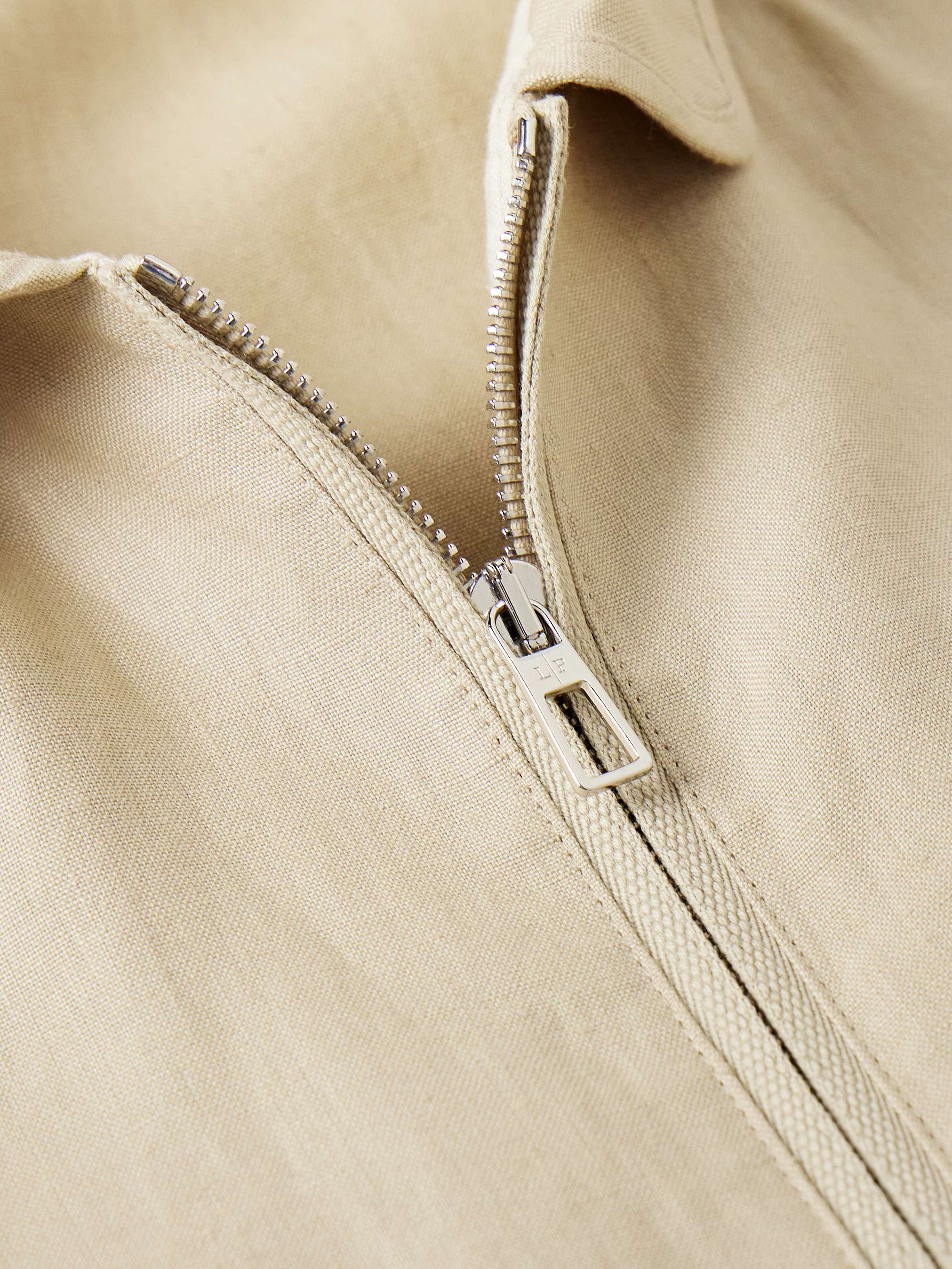 LORO PIANA Linen Half-Zip Jacket