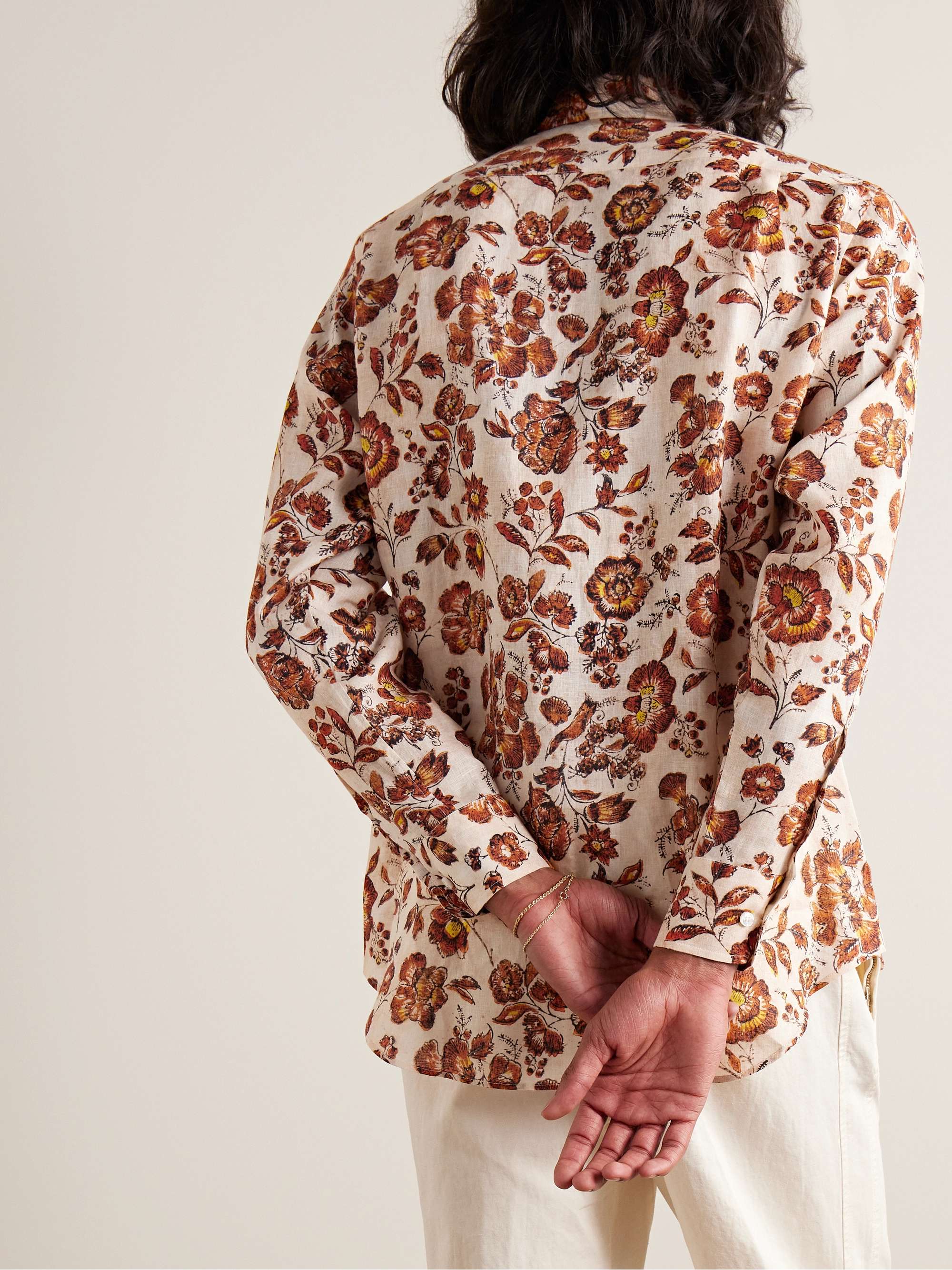 LORO PIANA André Floral-Print Linen Shirt for Men | MR PORTER