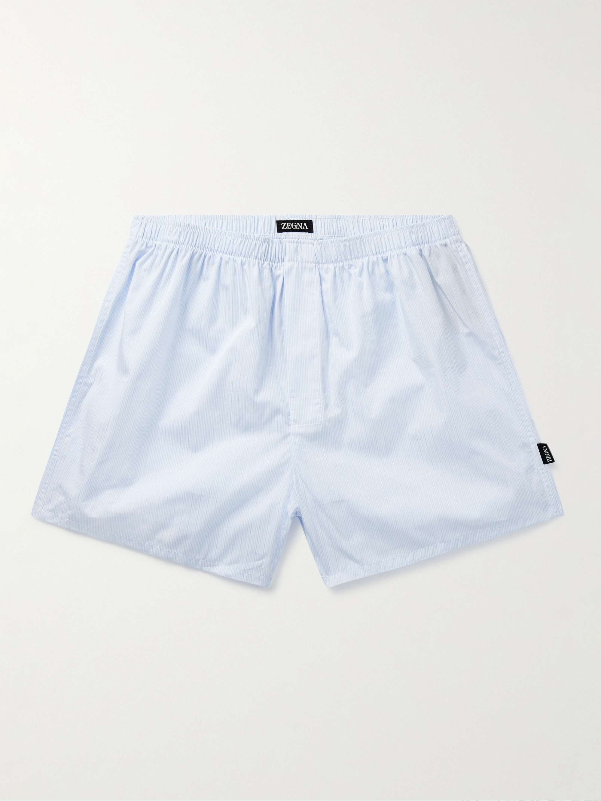 Mens Boxer Shorts Poplin Cotton White