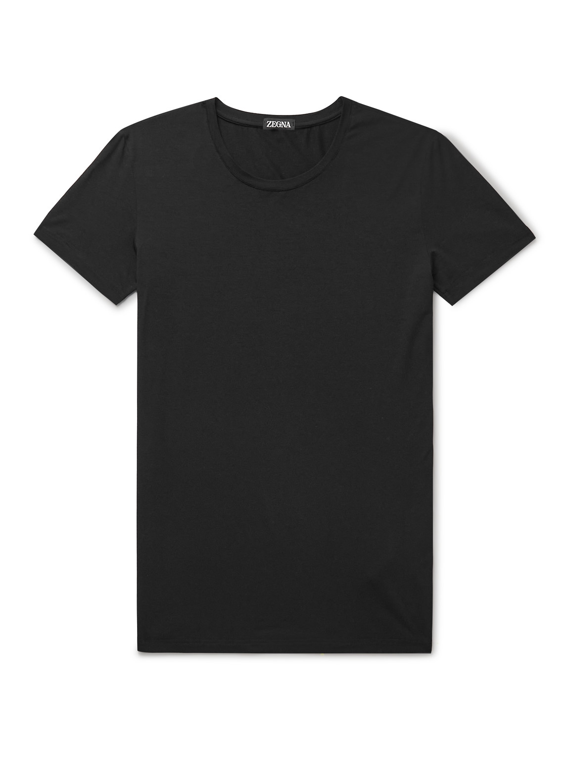 Zegna Stretch-modal T-shirt In Black