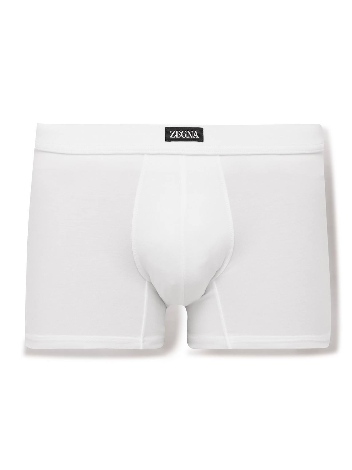 Zegna Stretch-modal Boxer Briefs In White