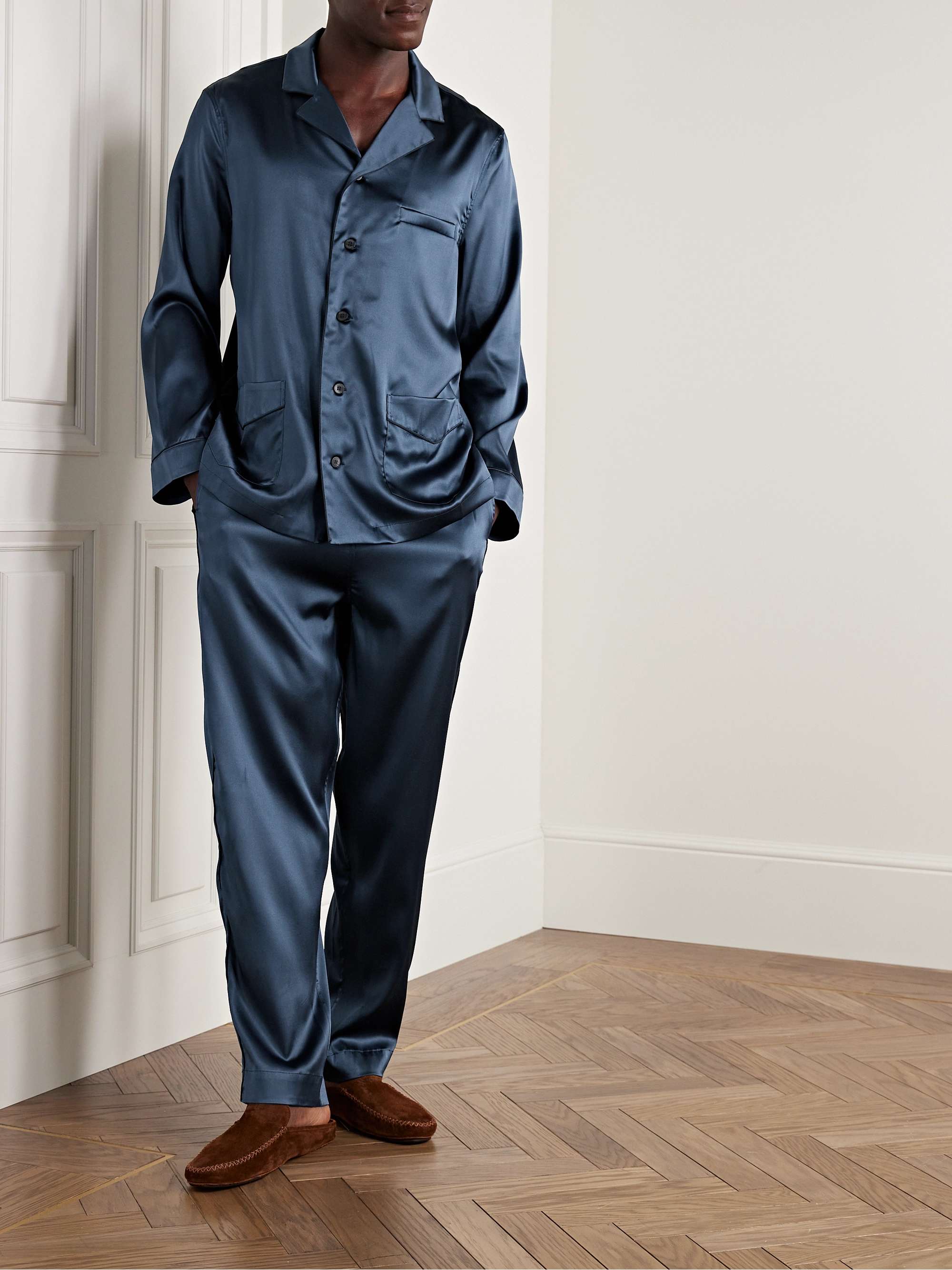 ZEGNA Silk-Blend Satin Pyjama Set for Men