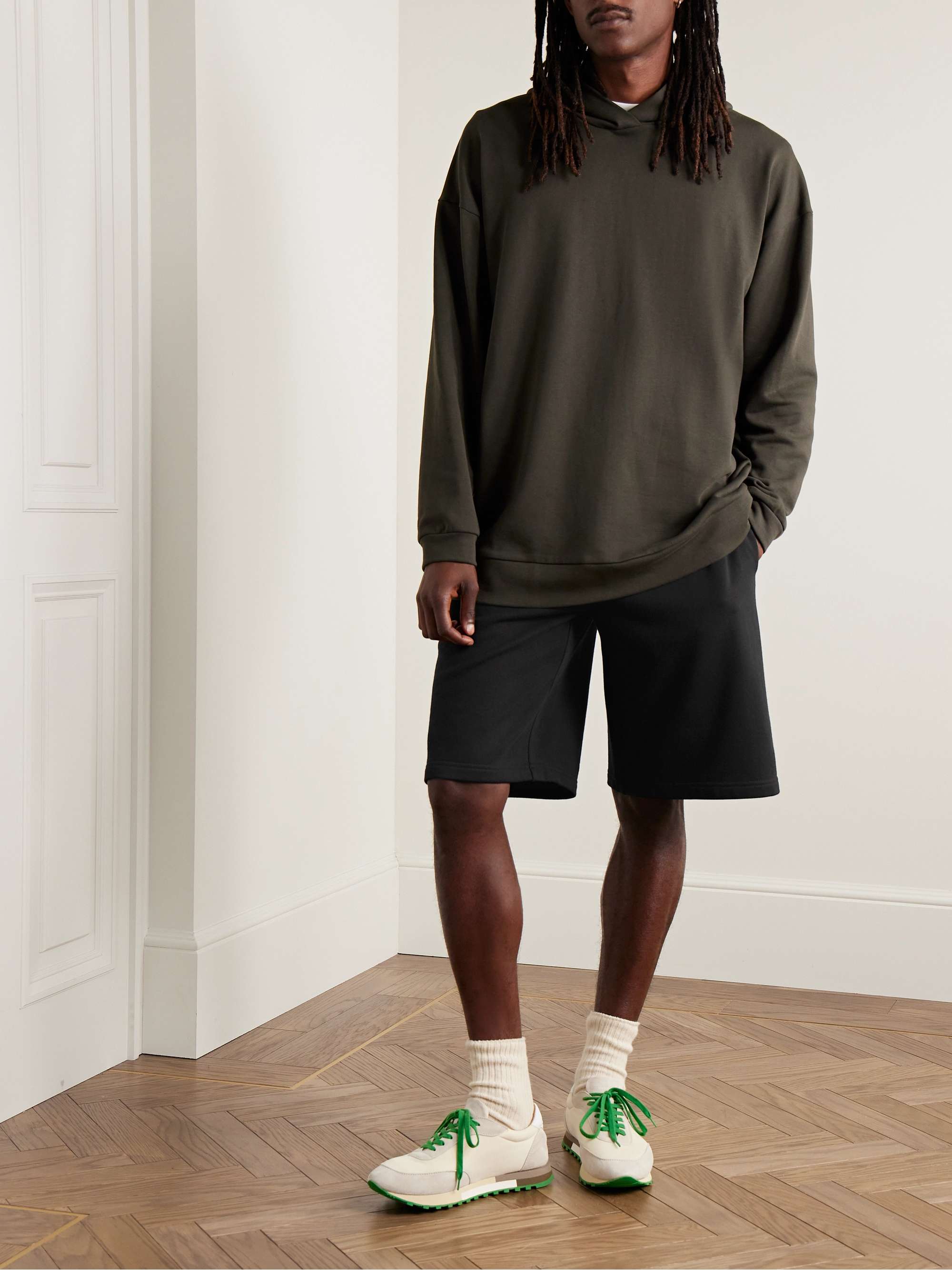 THE ROW Eston Wide-Leg Cotton-Jersey Shorts | MR PORTER