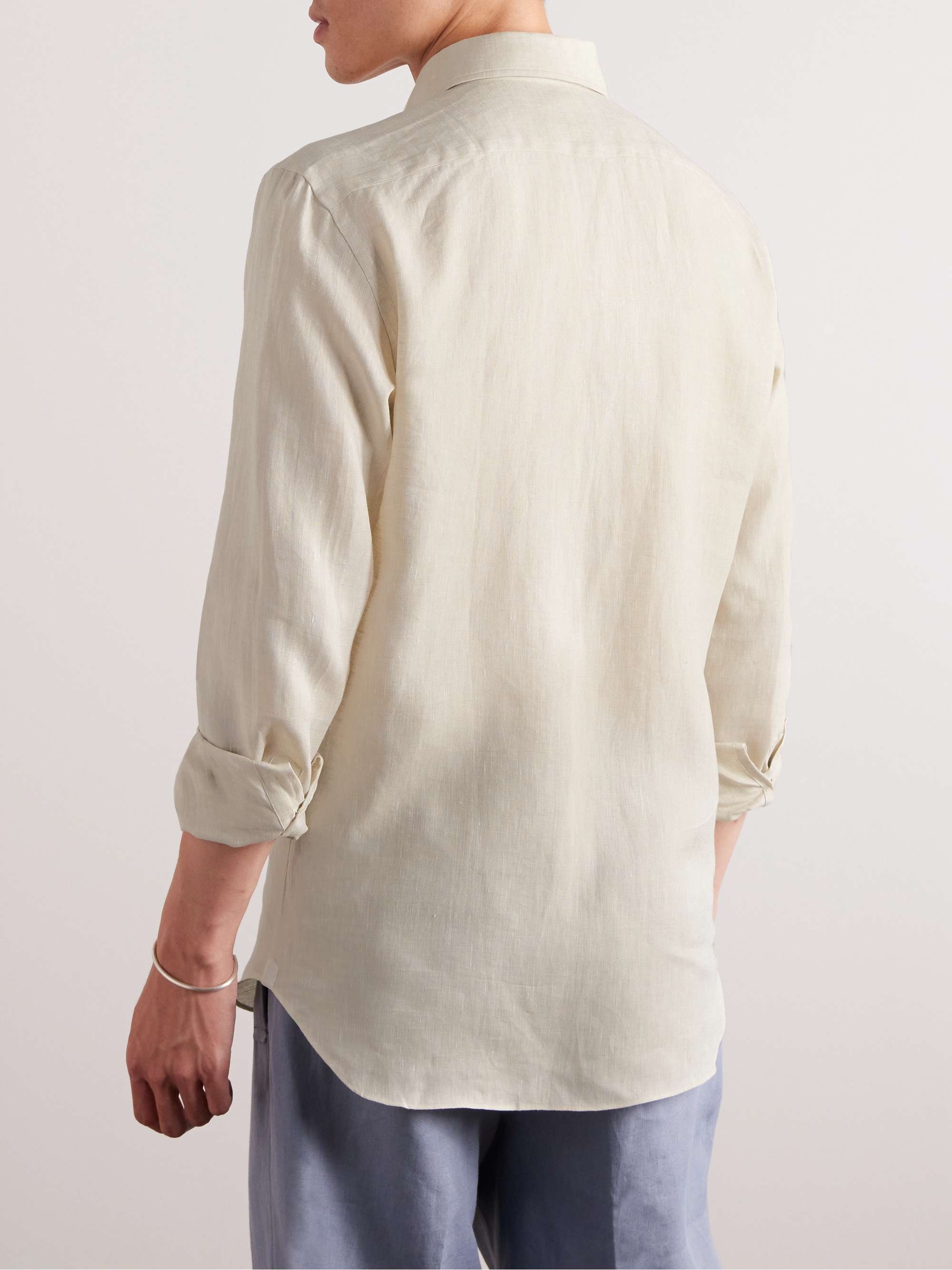 ZEGNA Linen Shirt for Men | MR PORTER