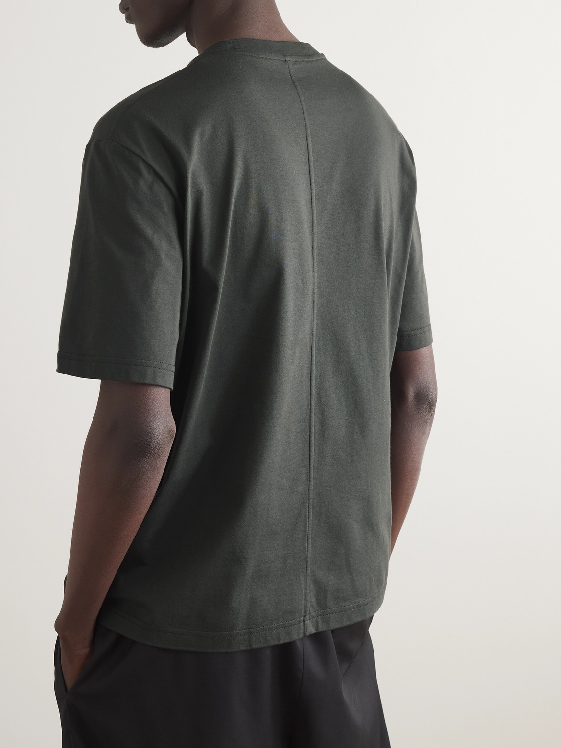 Shop The Row Errigal Cotton-jersey T-shirt In Gray