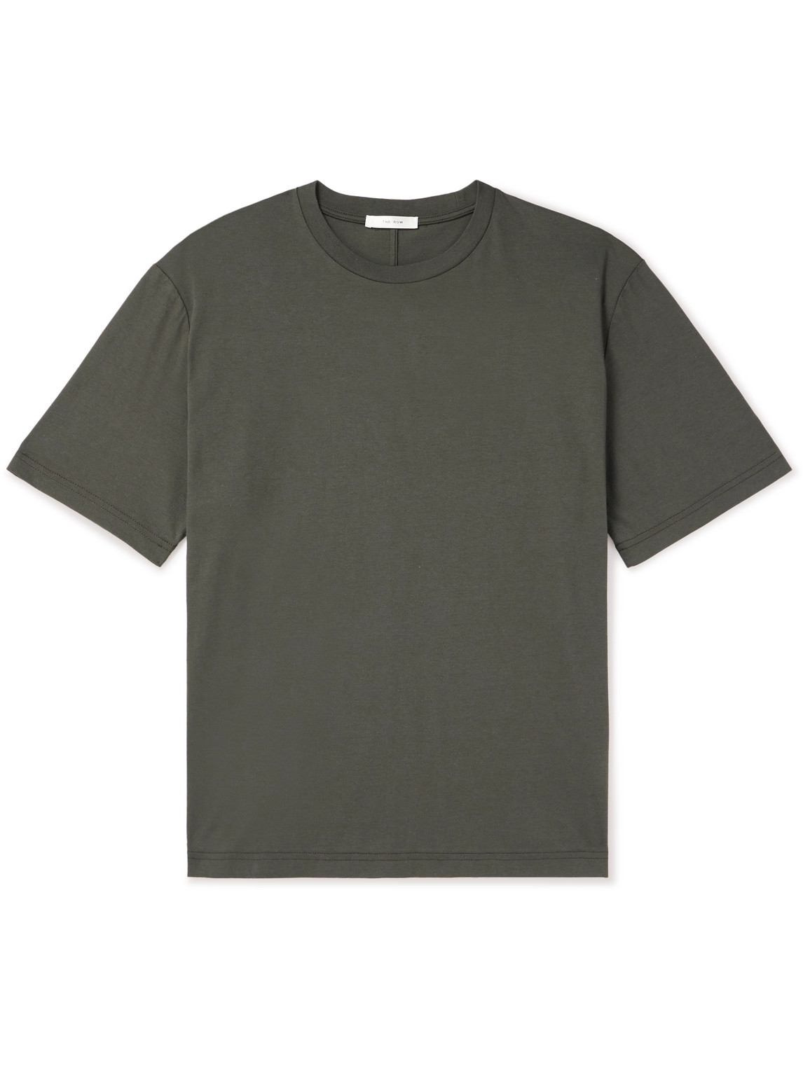 Shop The Row Errigal Cotton-jersey T-shirt In Gray