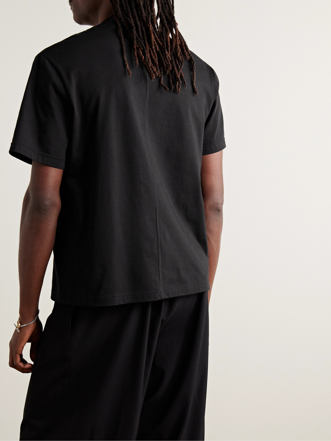 The Row 'supima Cotton Luke T-shirt In Black