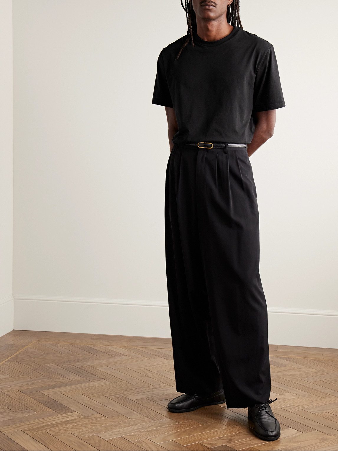 The Row 'supima Cotton Luke T-shirt In Black