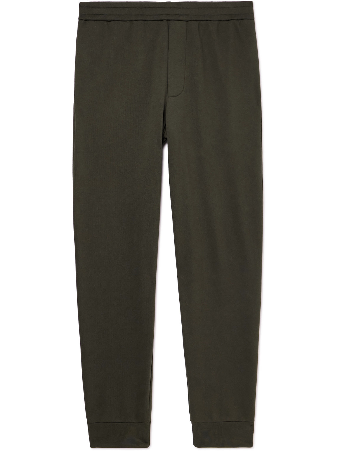 The Row Edgar Tapered Cotton-jersey Sweatpants In Gray