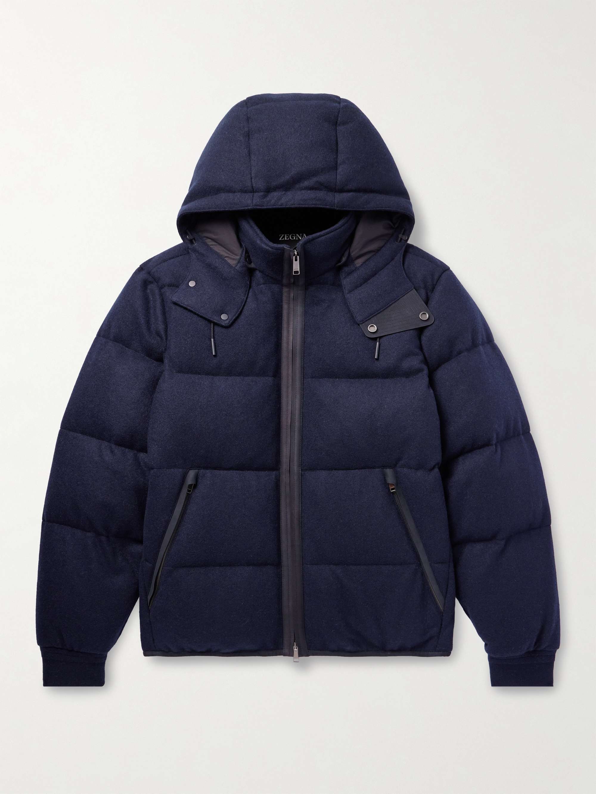 ZEGNA Quilted Cashmere Down Hooded Jacket for Men | MR PORTER