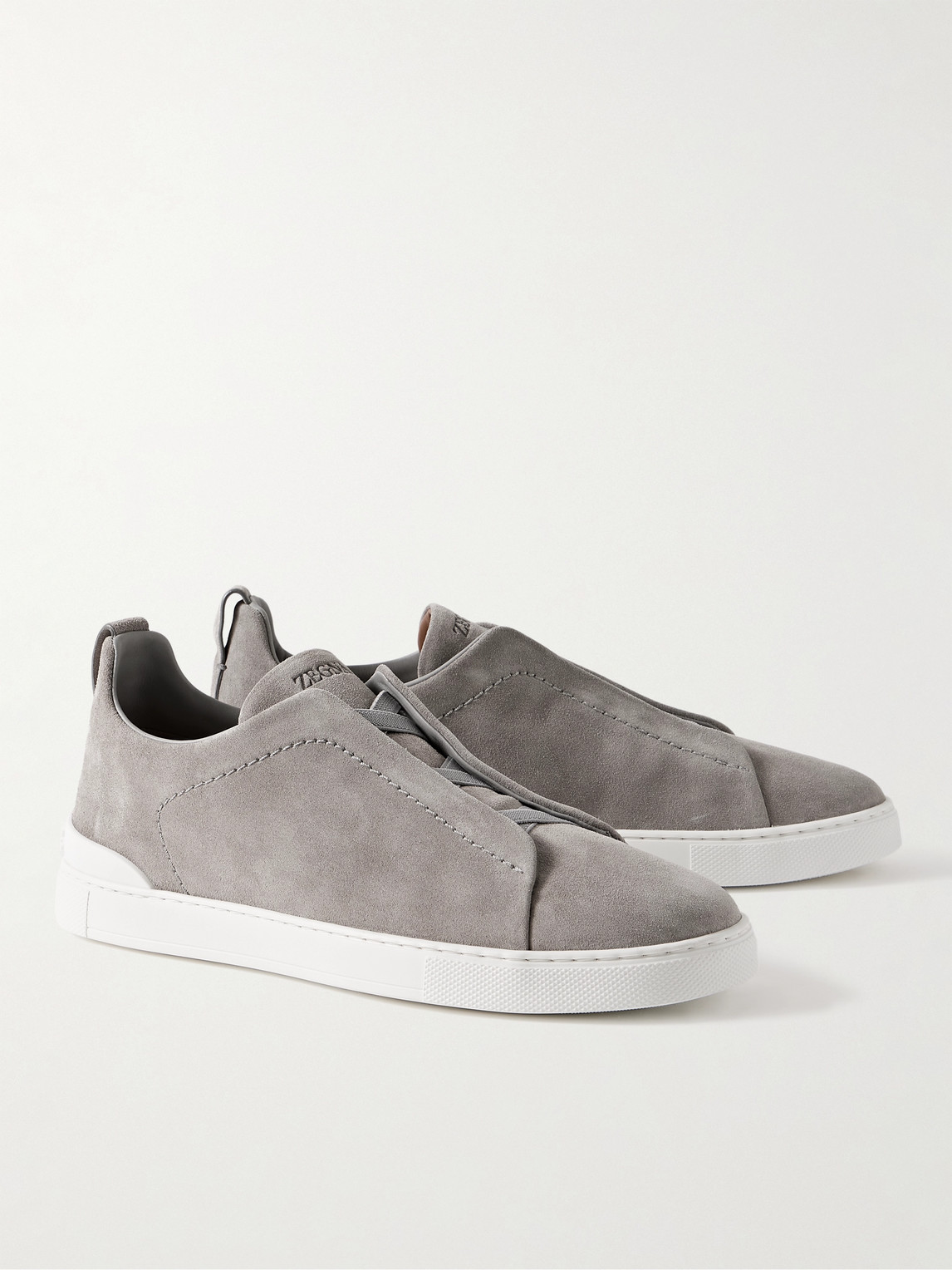 Zegna Sneakers Fabric Flat Sole In Gray