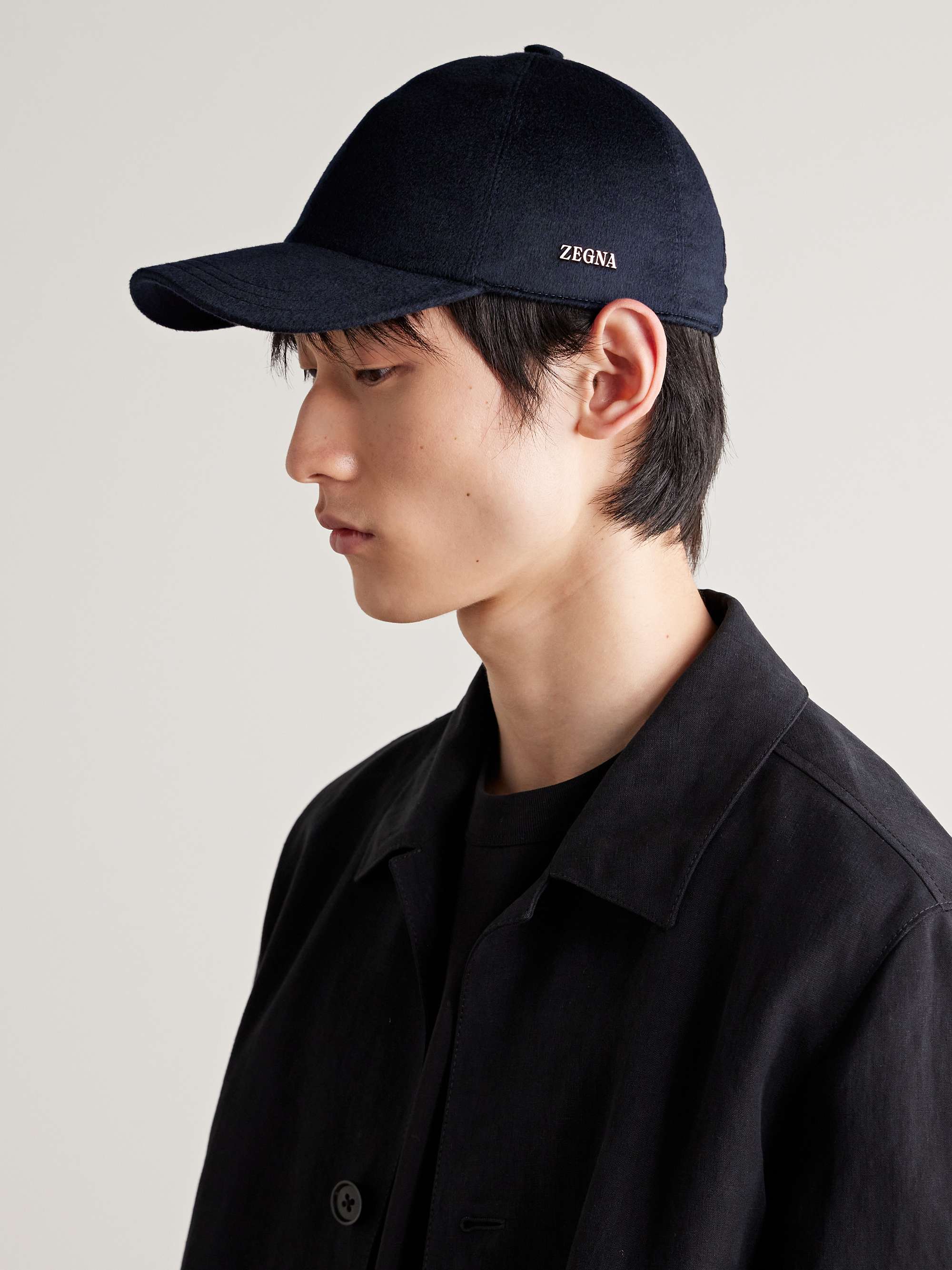 ZEGNA Logo-Embellished Cashmere-Felt Baseball Cap for Men | MR PORTER