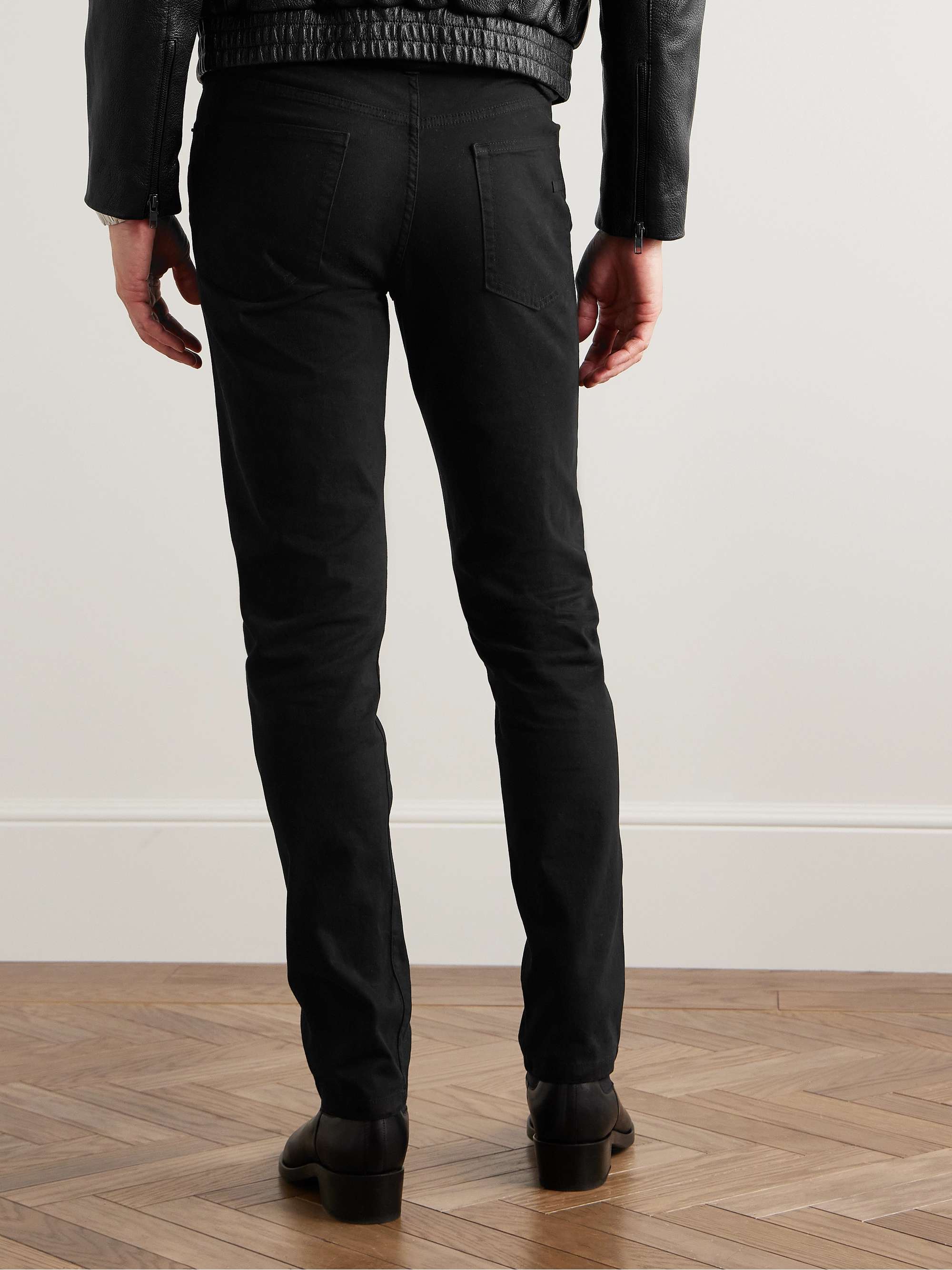 ZEGNA Brushed Cotton-Blend Trousers