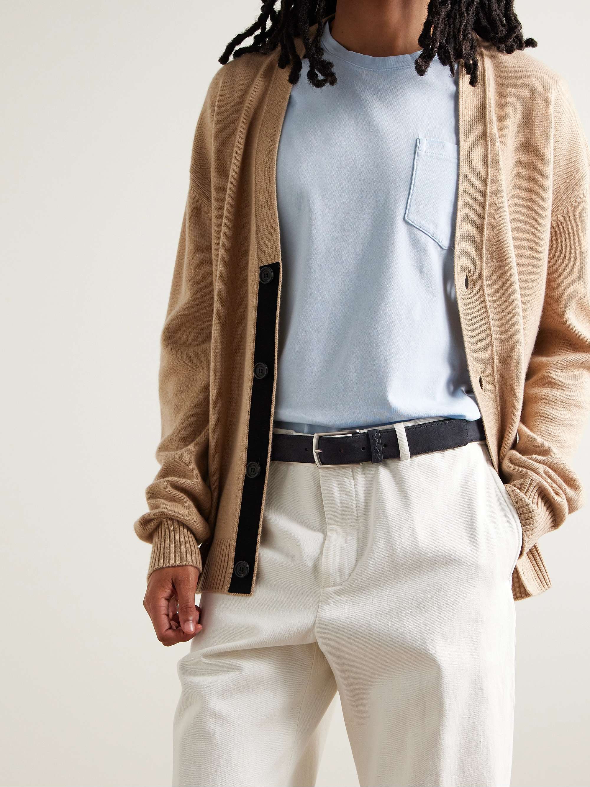 ZEGNA 3cm Suede Belt