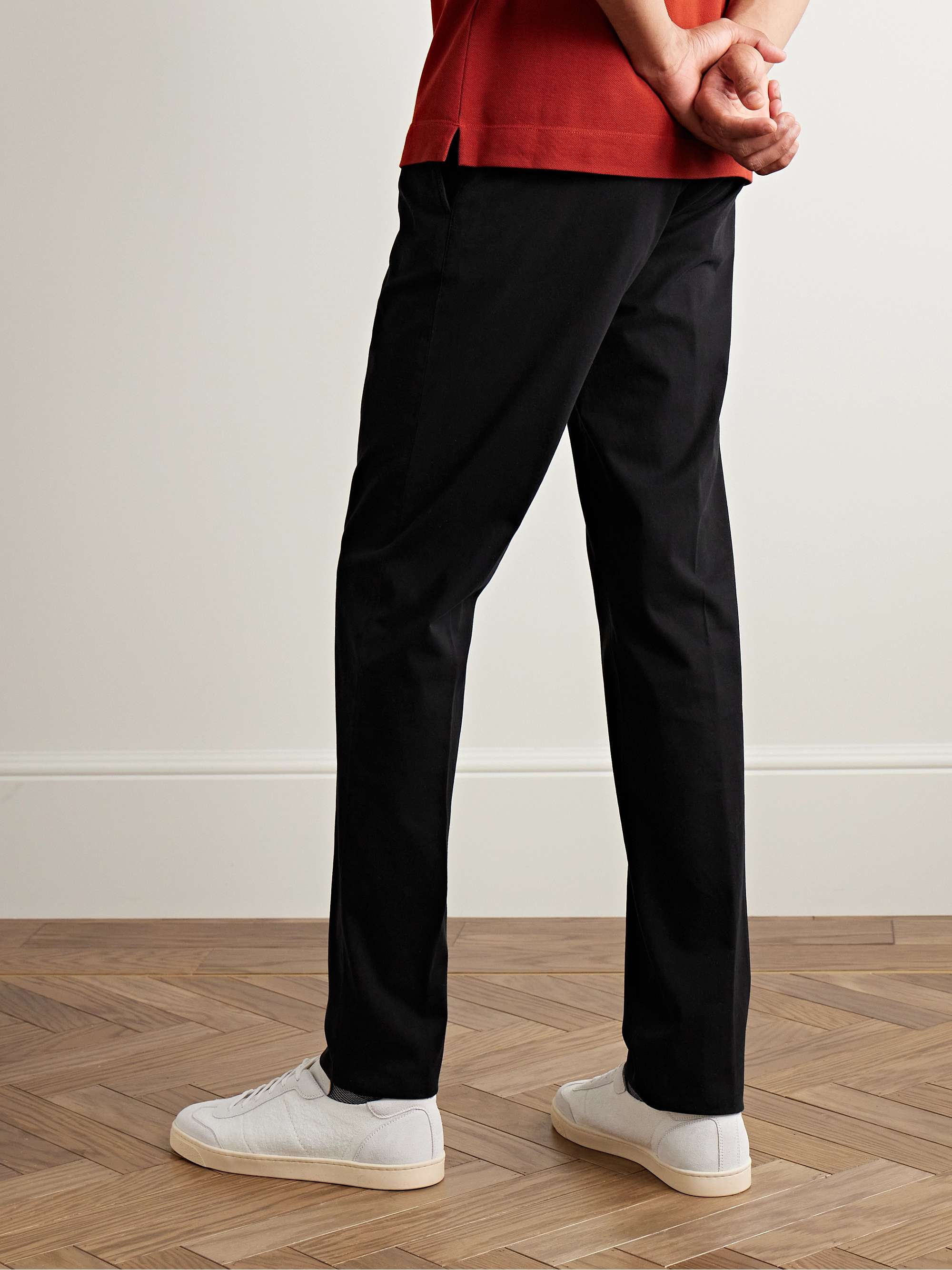 ZEGNA Slim-Fit Straight-Leg Stretch-Cotton Twill Trousers for Men | MR ...