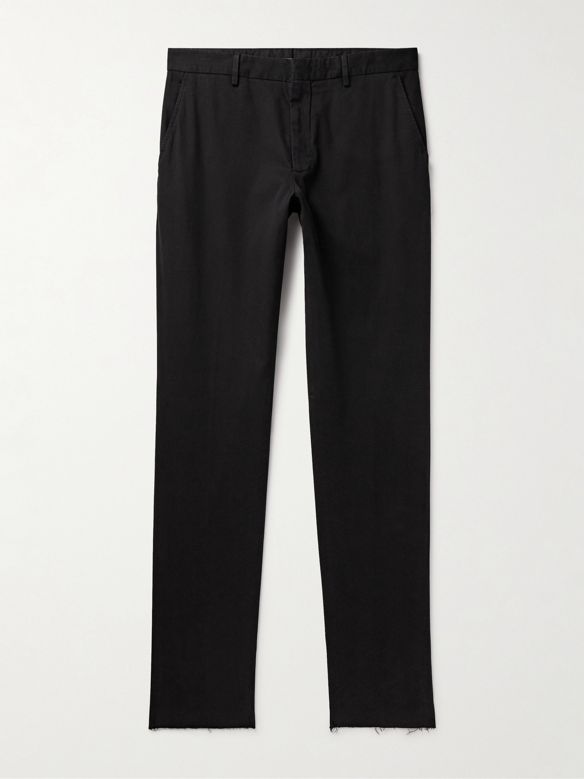 Zegna Slim-Fit Straight-Leg Stretch-Cotton Twill Trousers - Men