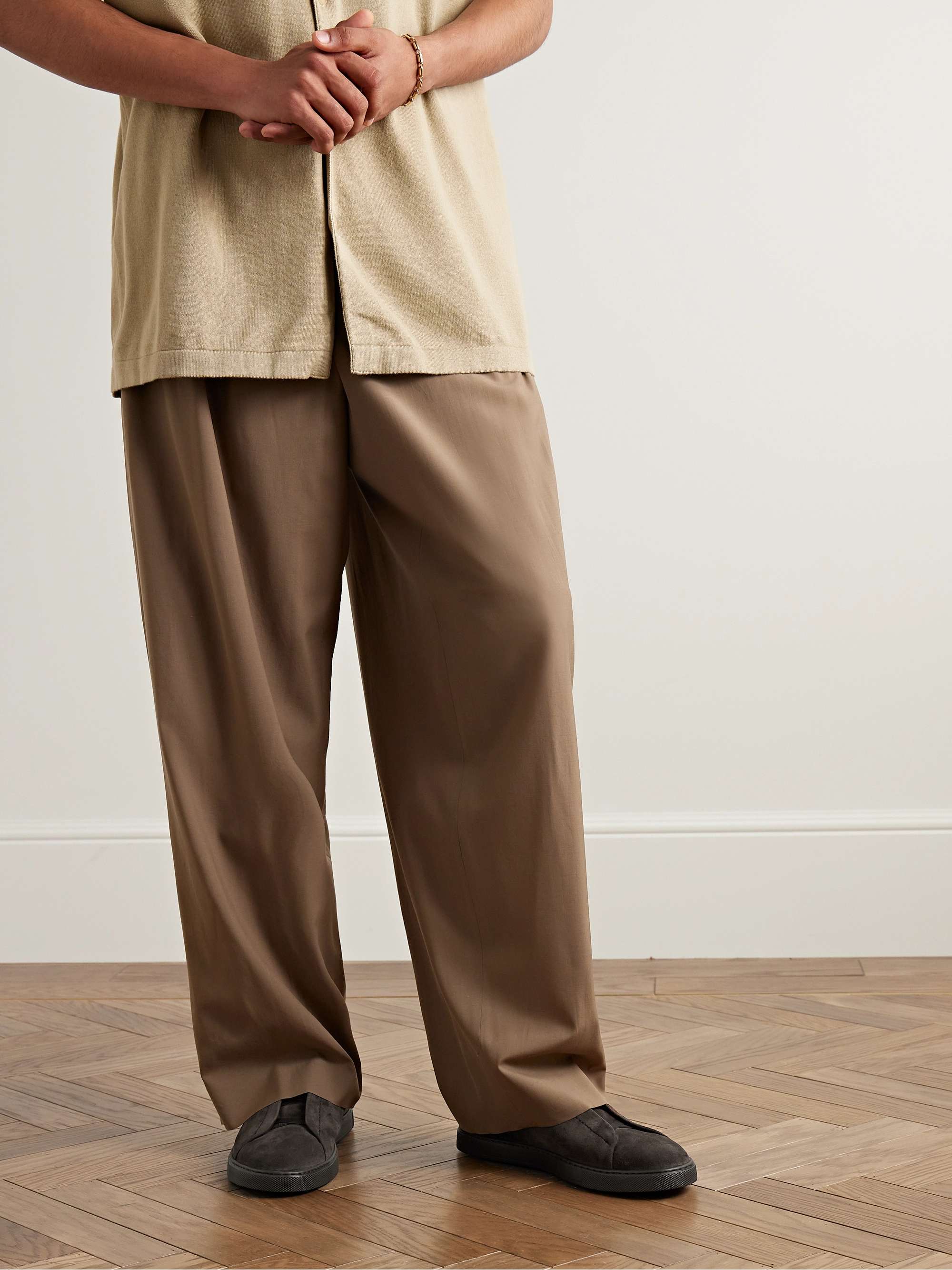 ZEGNA Triple Stitch Suede Sneakers