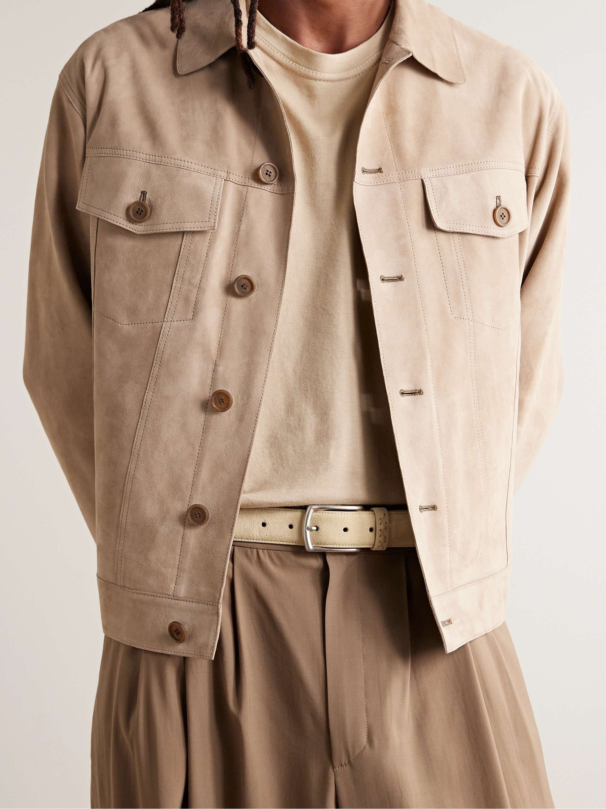 ZEGNA 3cm Suede Belt