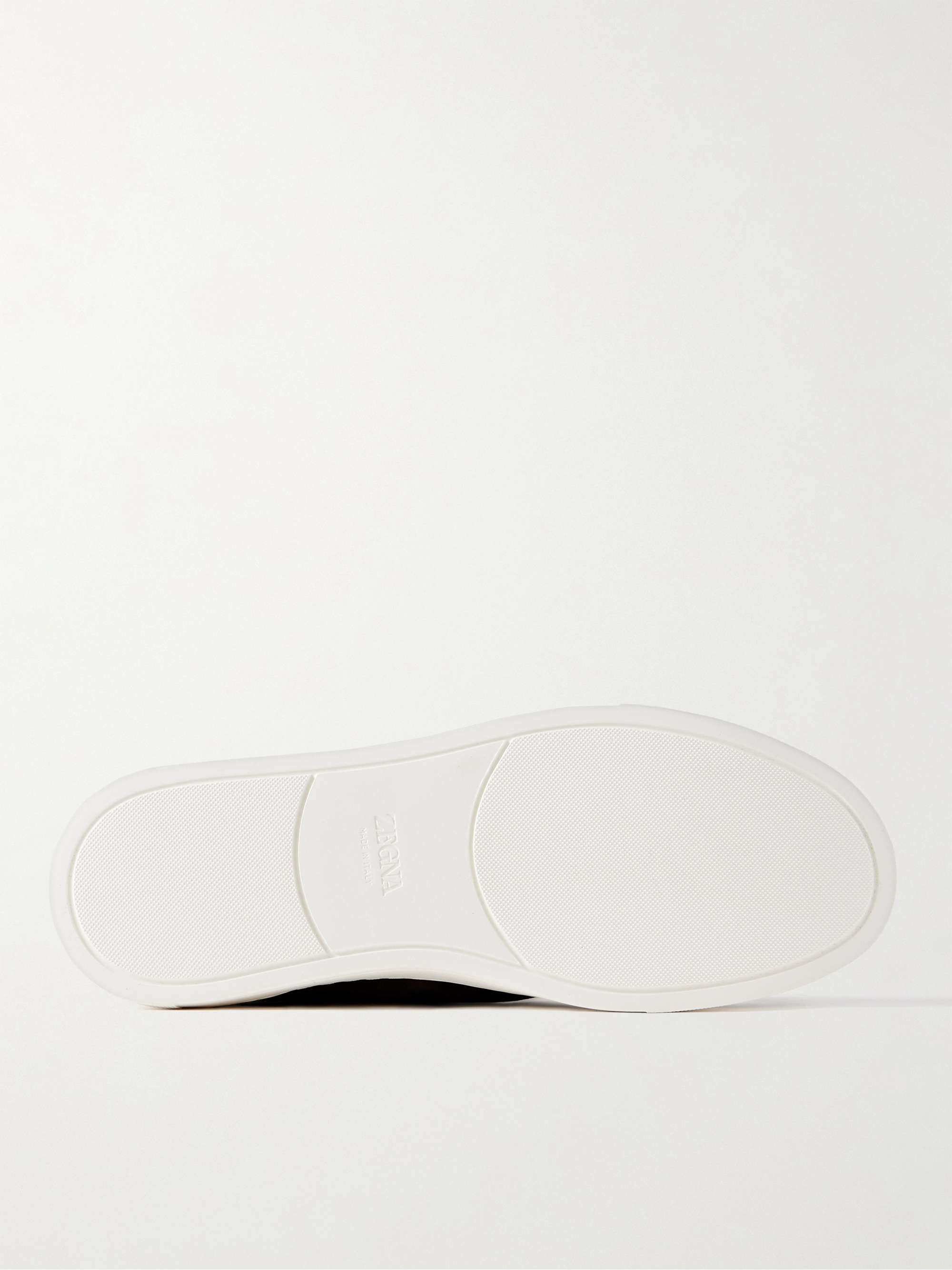 ZEGNA Triple Stitch Suede Sneakers