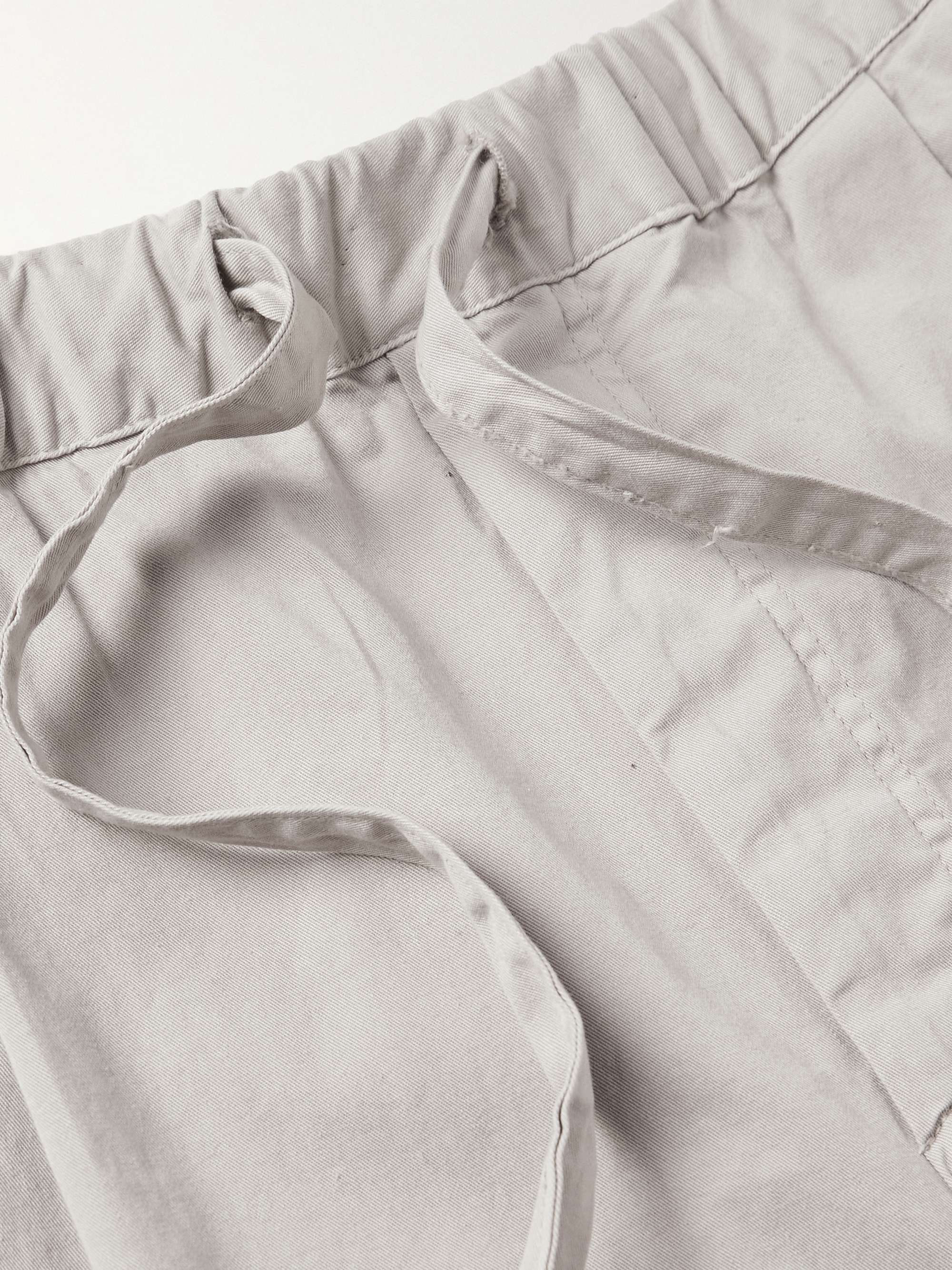 MASSIMO ALBA Kevin Straight-Leg Cotton-Blend Canvas Drawstring Shorts