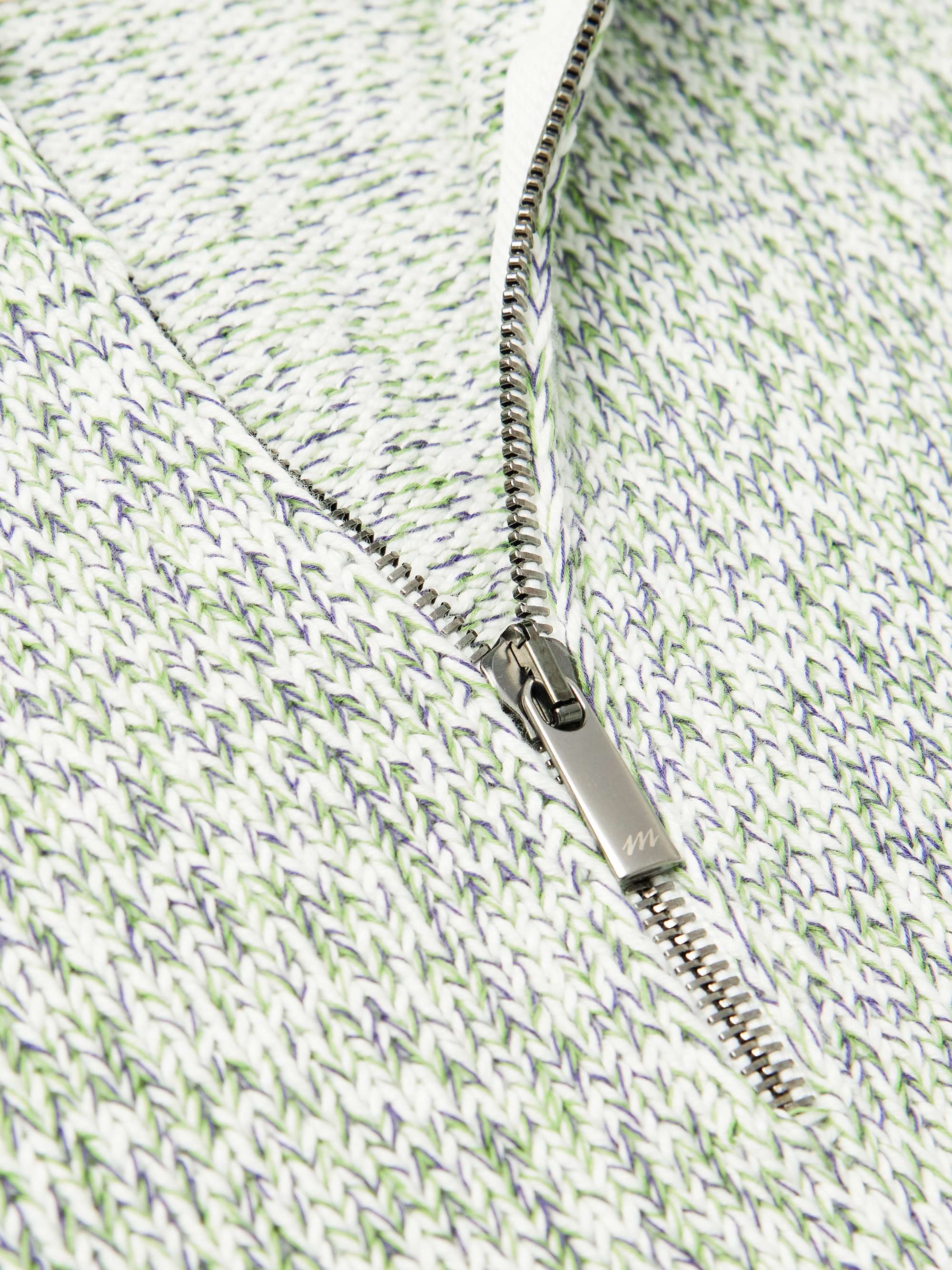 MASSIMO ALBA Ribbed Cotton Half-Zip Sweater