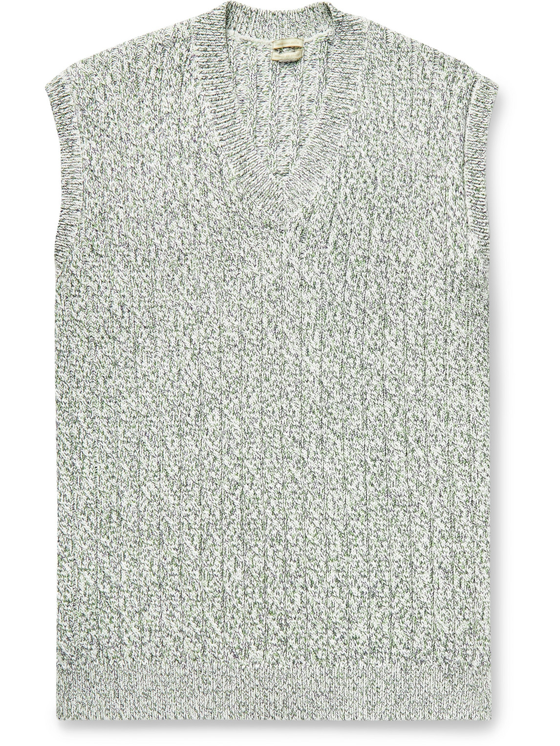 Divo Ribbed Cotton Sweater Vest