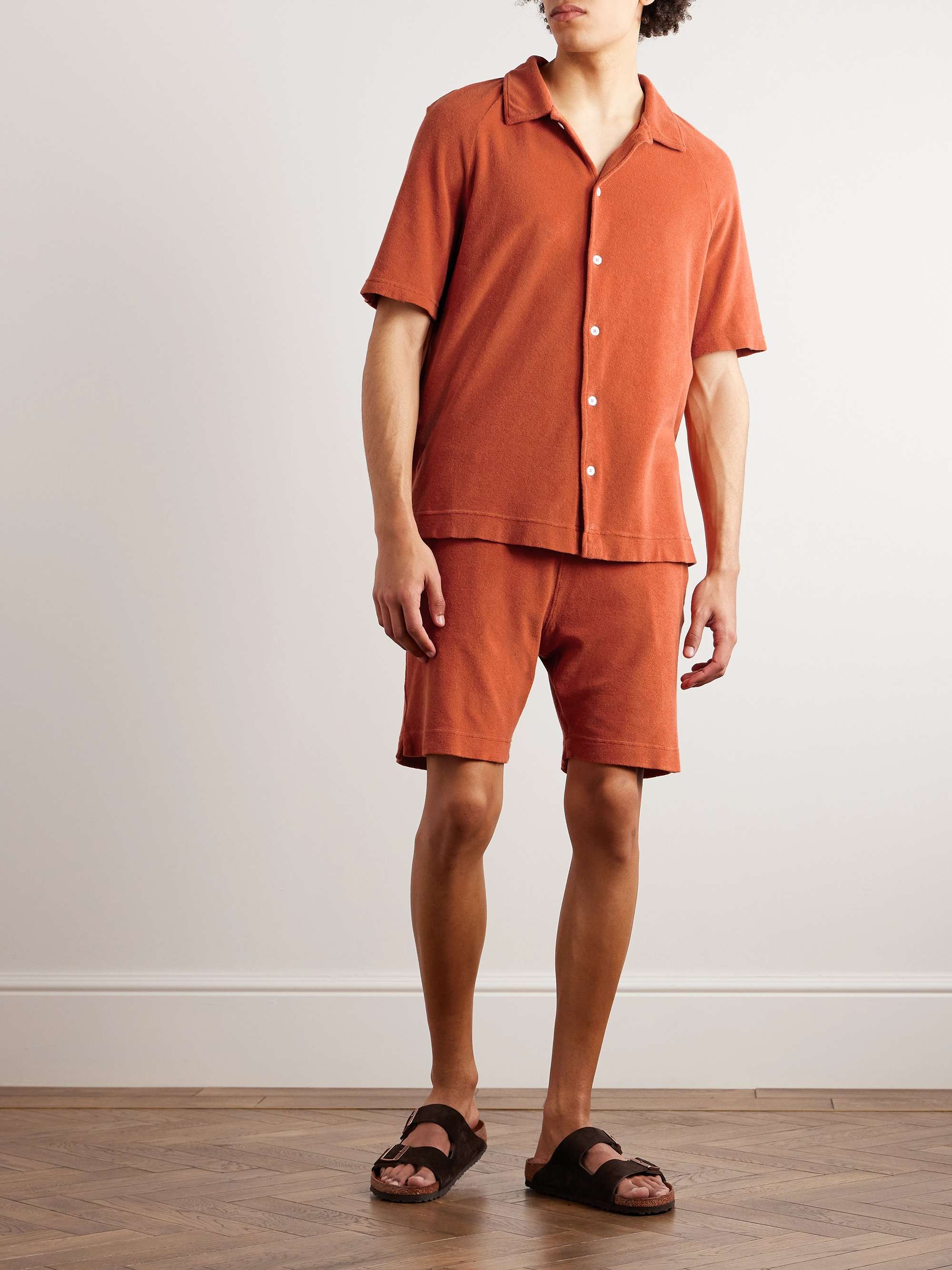 MASSIMO ALBA Cotton-Blend Terry Shirt