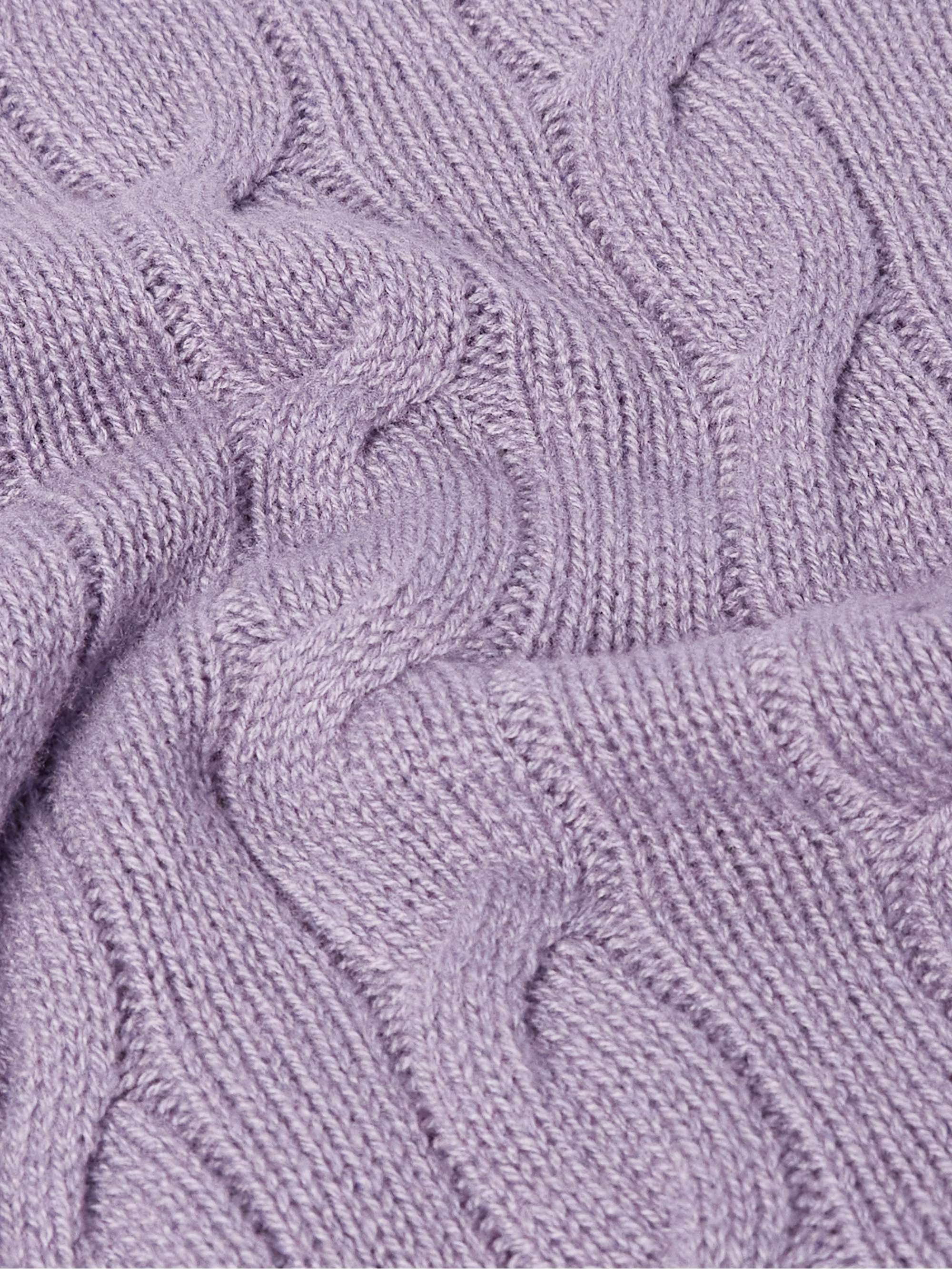 RALPH LAUREN PURPLE LABEL Cable-Knit Cashmere Sweater for Men | MR PORTER