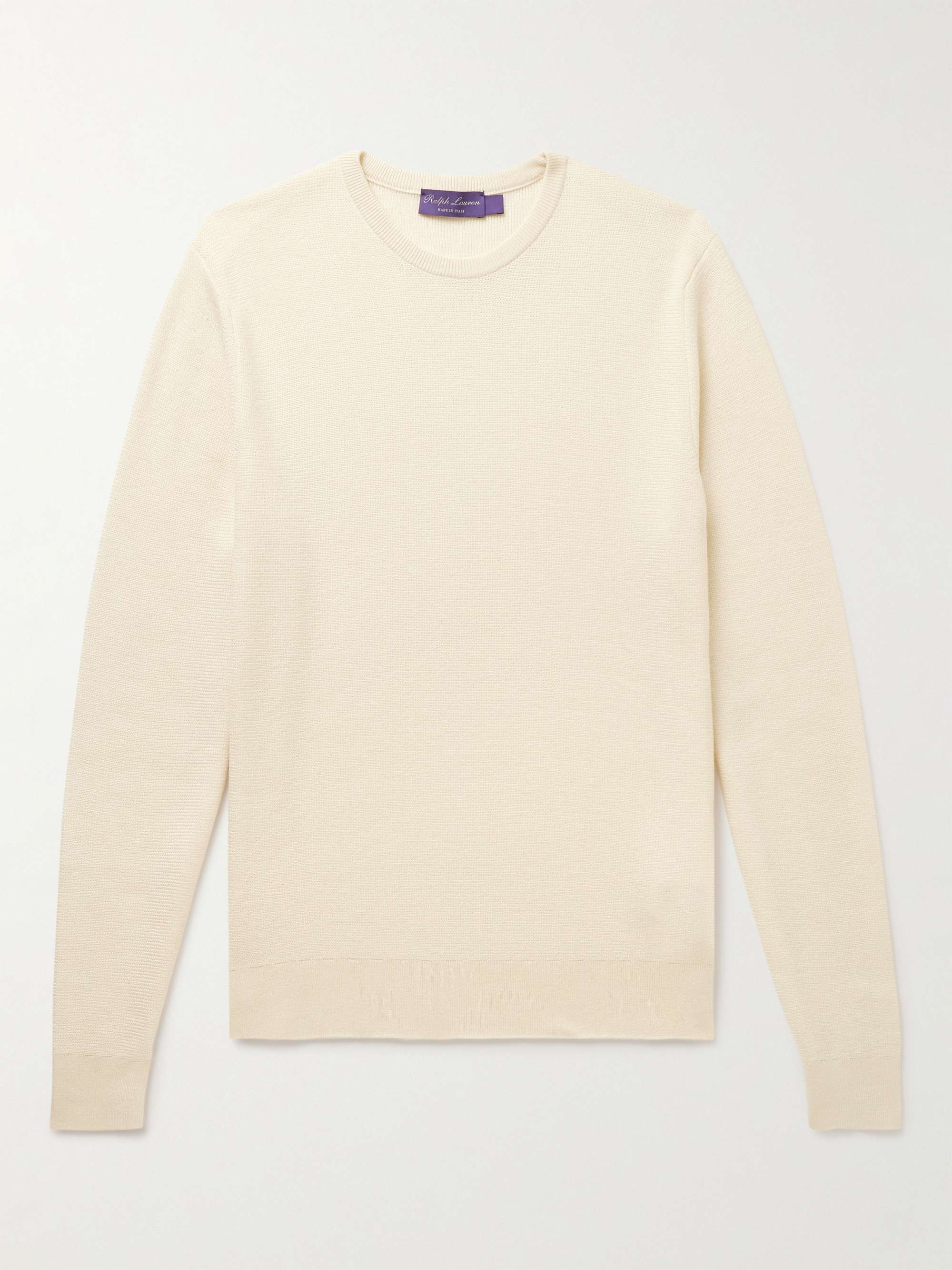 RALPH LAUREN PURPLE LABEL Slim-Fit Silk and Cashmere-Blend Sweater for ...