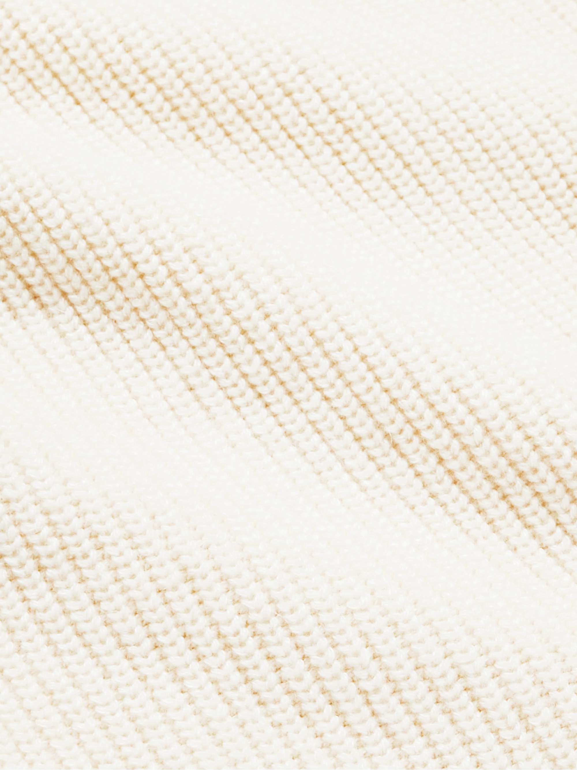 PURDEY Double-Breasted Ribbed Cashmere and Linen-Blend Cadigan