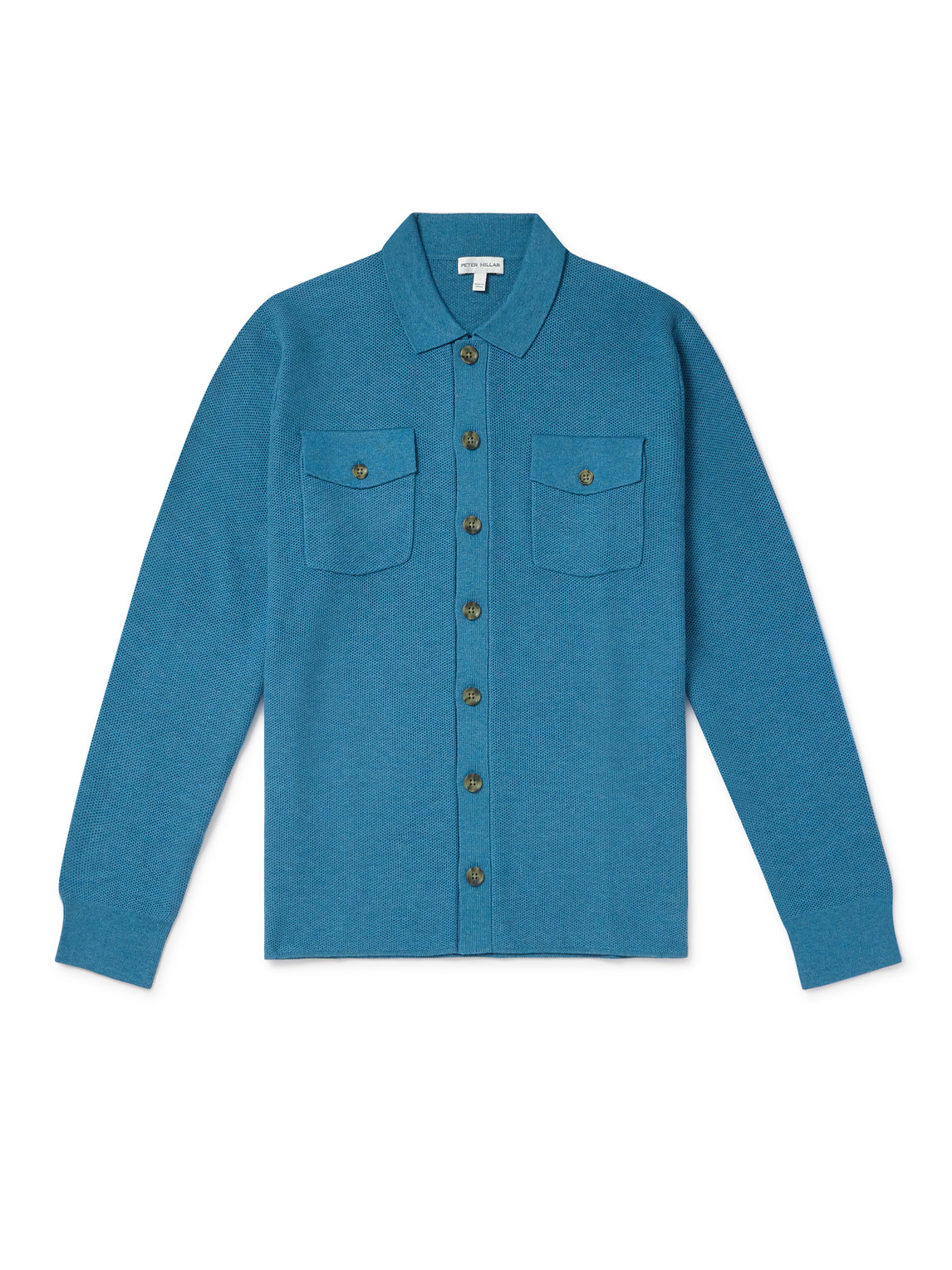 PETER MILLAR TRENTON PIMA COTTON AND MERINO WOOL-BLEND CARDIGAN
