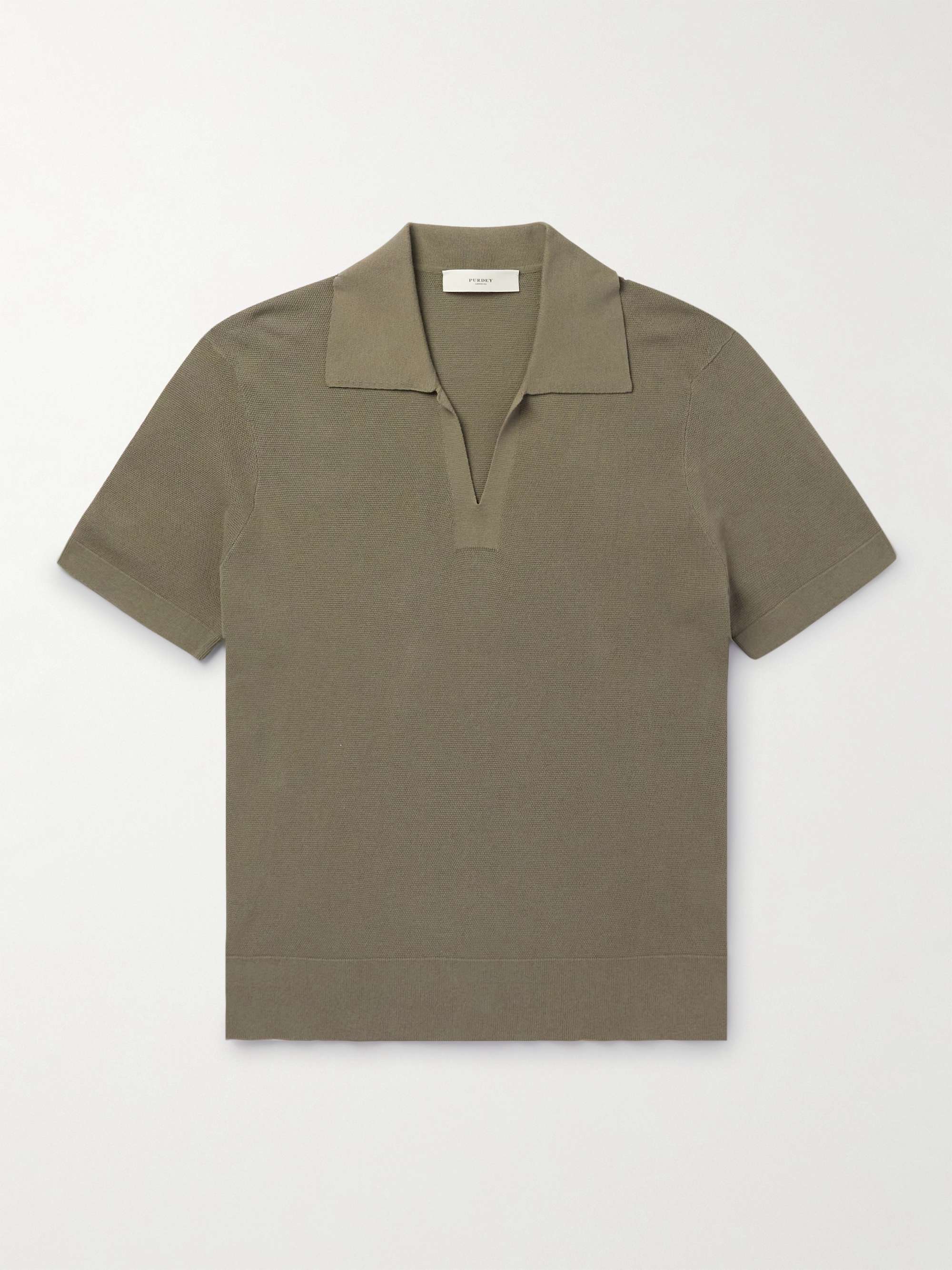PURDEY Slim-Fit Cotton Polo Shirt