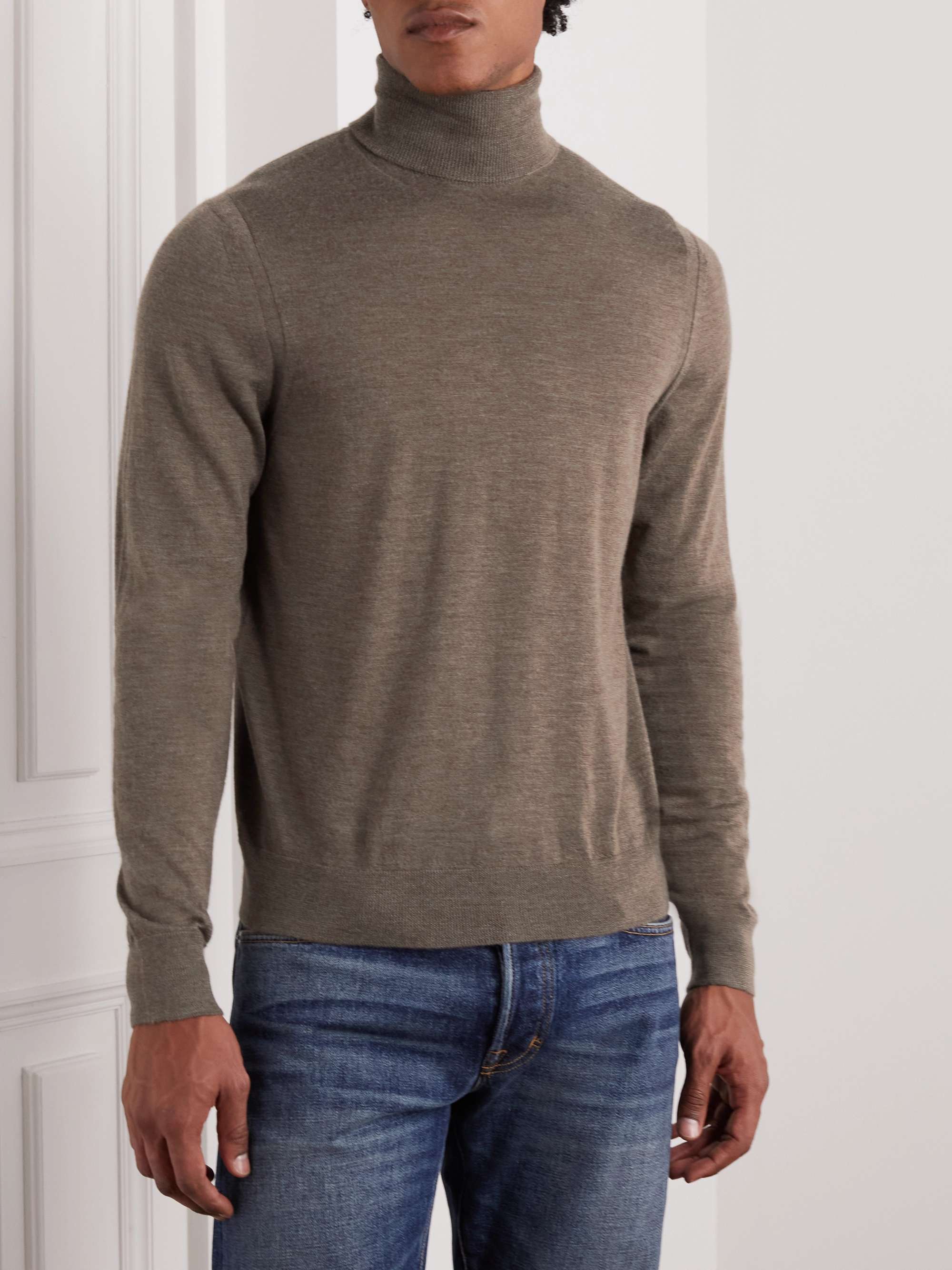 PURDEY Slim-Fit Cashmere Rollneck Sweater for Men | MR PORTER