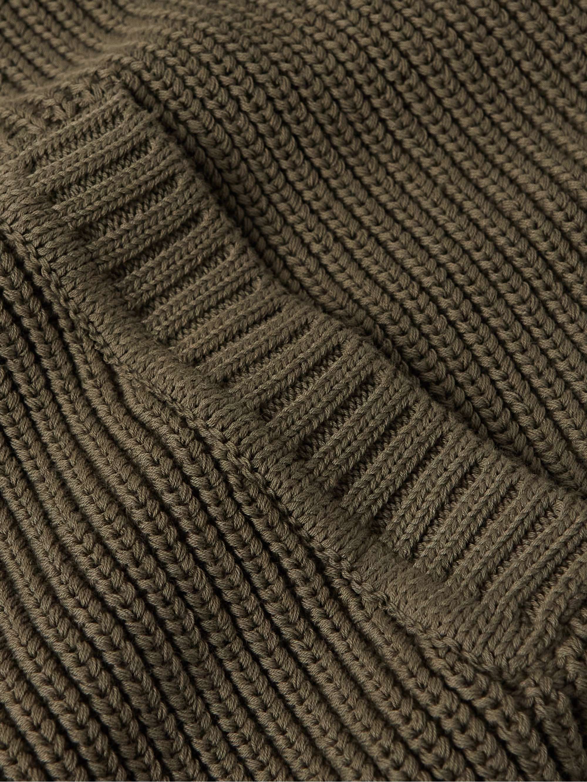PURDEY Ribbed Cotton Cardigan